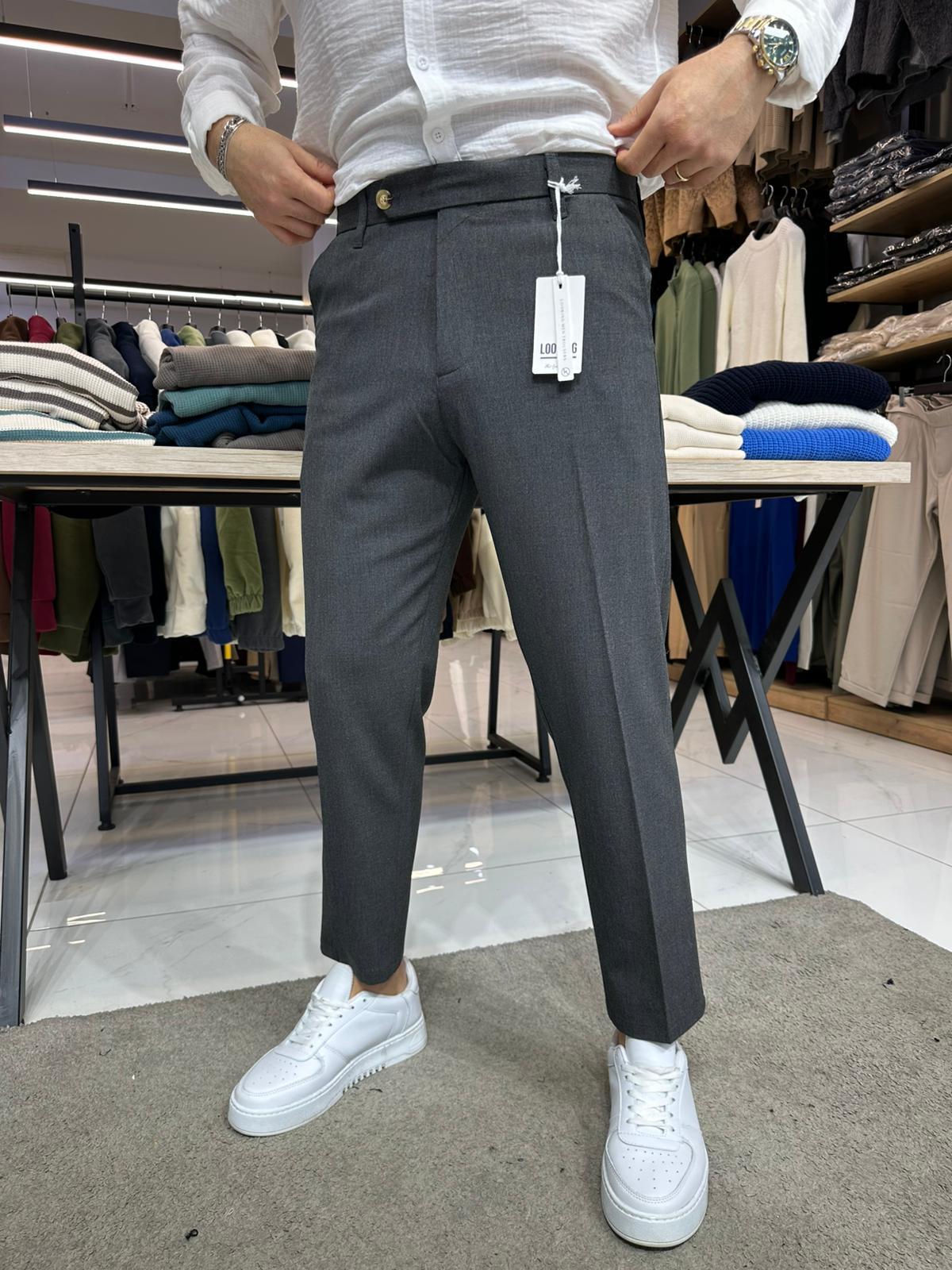 Regular Fit Kumaş Antrasit