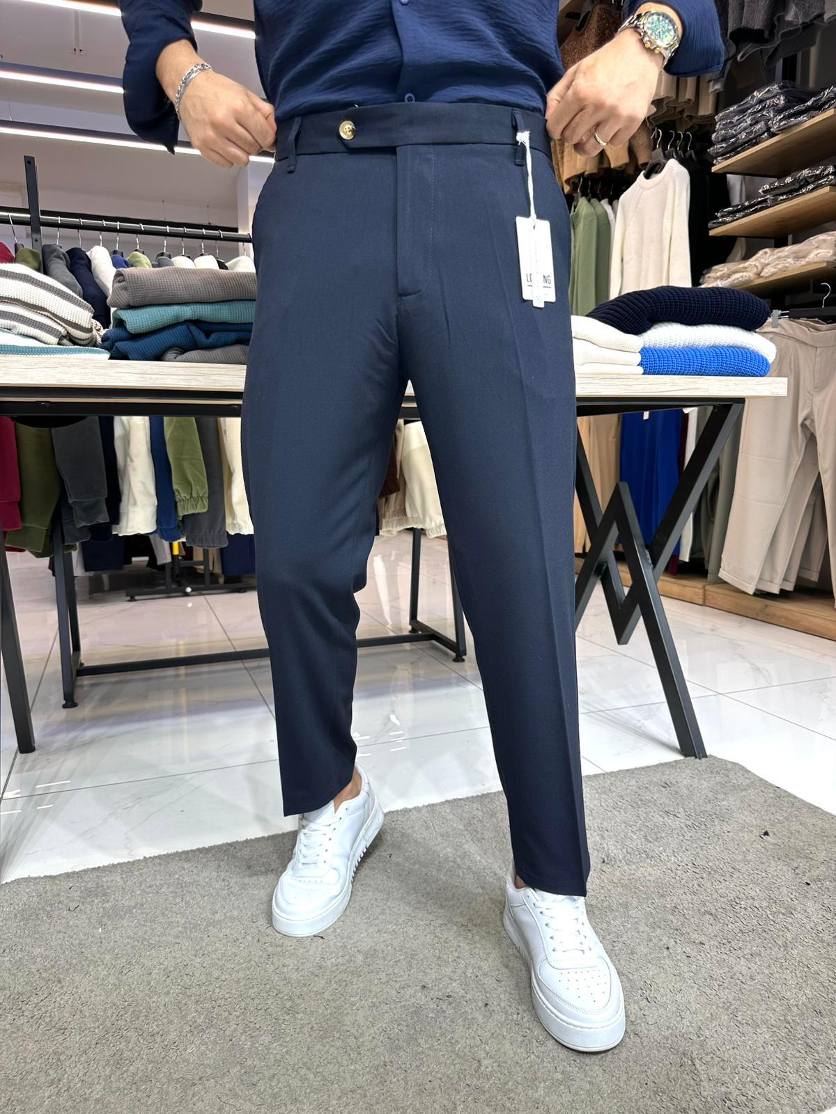 Regular Fit Kumaş Lacivert