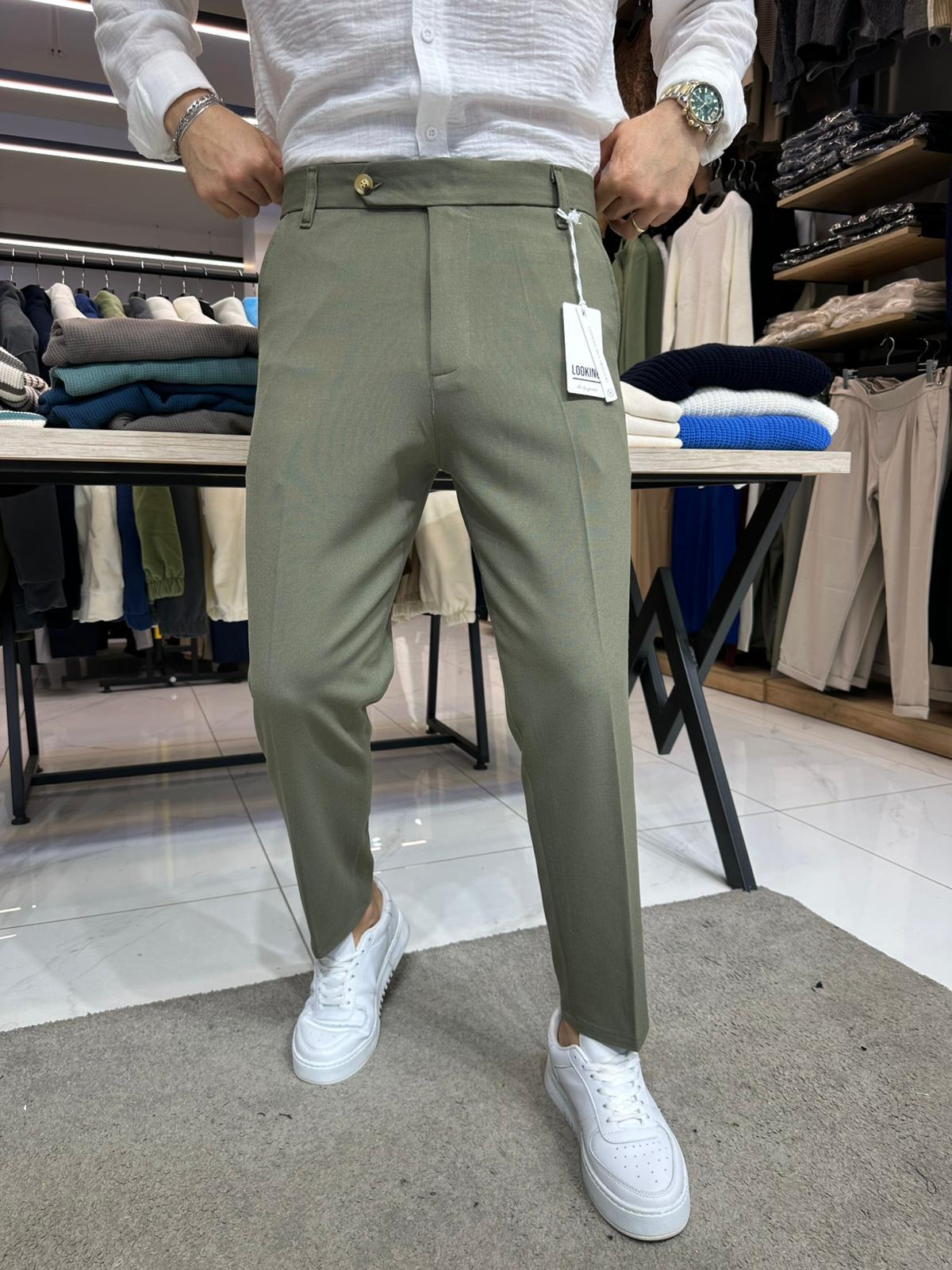 Regular Fit Kumaş Yeşil