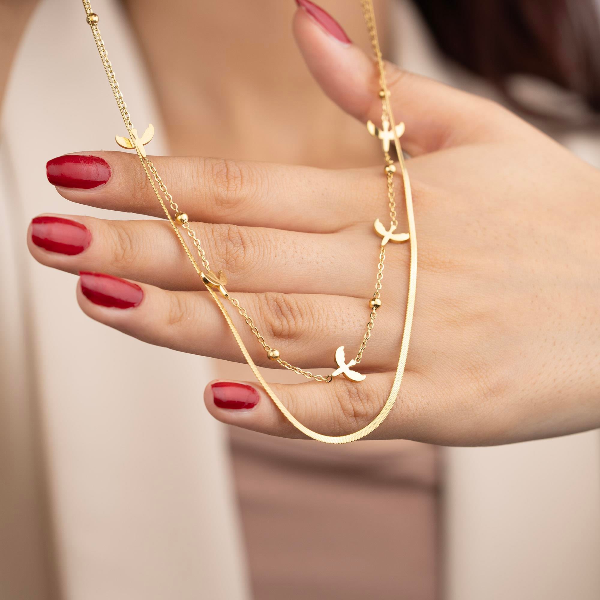 ÖZEL SERİ İKİLİ ÇELİK KOLYE