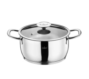 Auva 8 Parça Inox Kulp Çelik Tencere Seti Ömürlük Çelik Tencere gbt0956120523, o