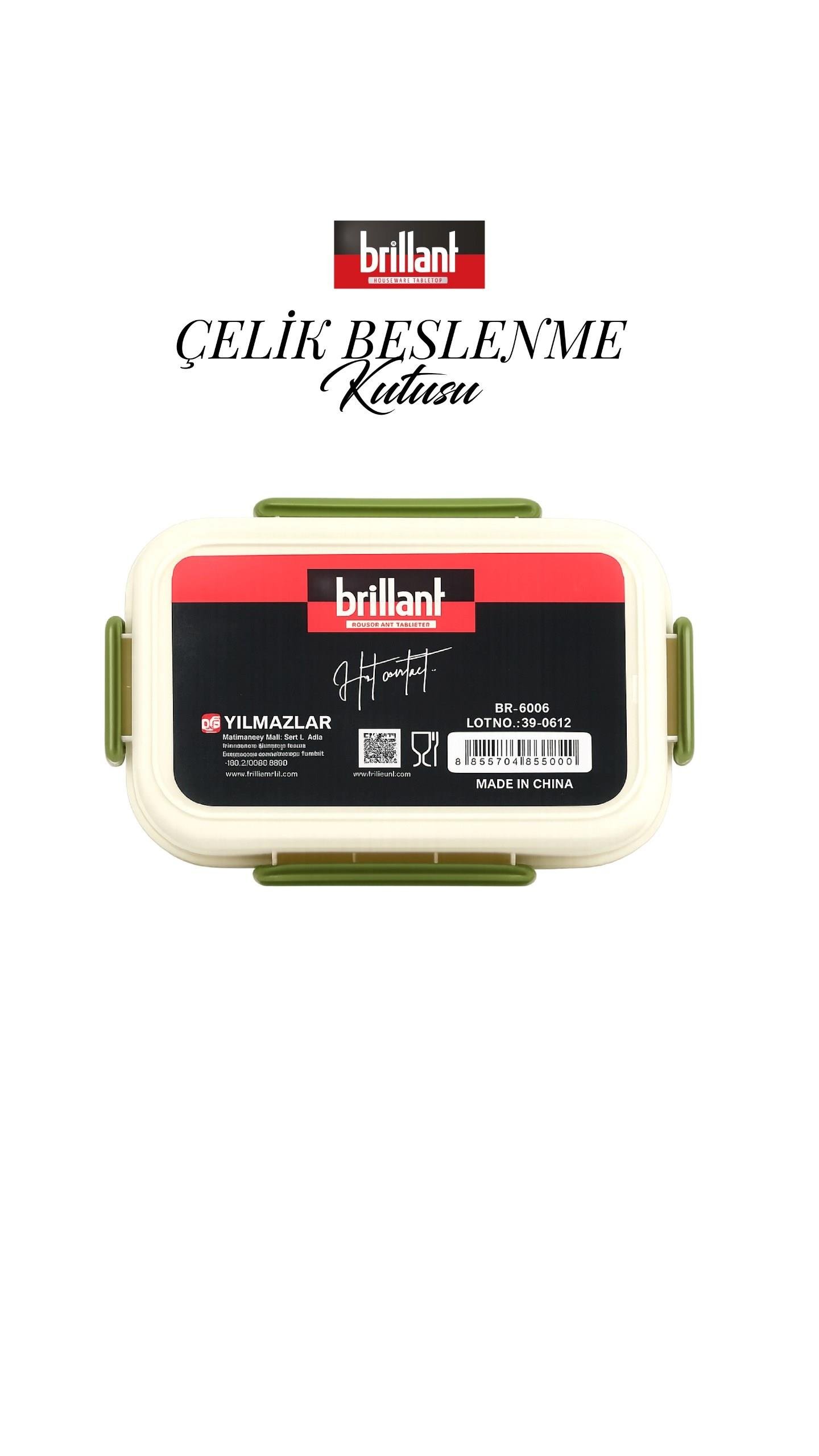 BRİLLANT Lunch Time 4 Bölmeli Lunch Box BR-6666 24x17x7,5cm 