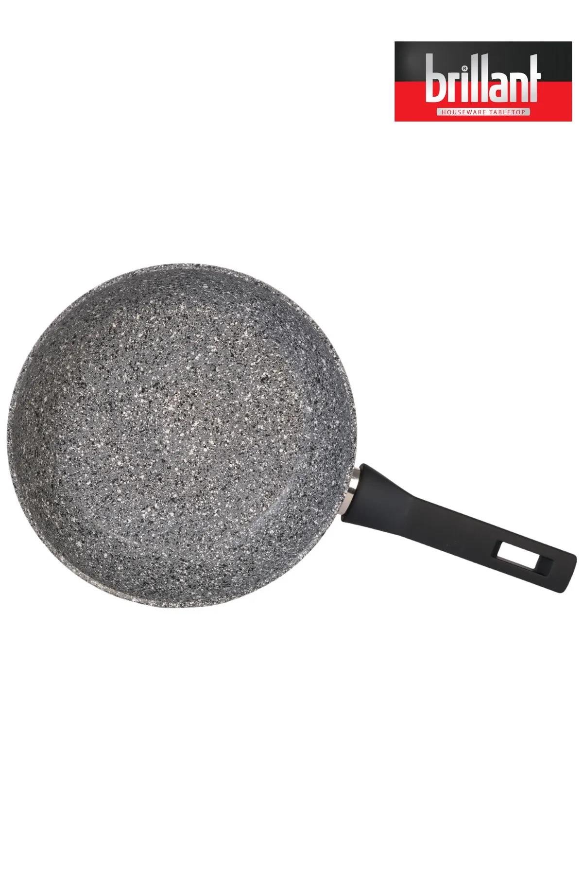 BRİLLANT TAVA EZM-TV-6287 PETRA 28cm GRİ x10
