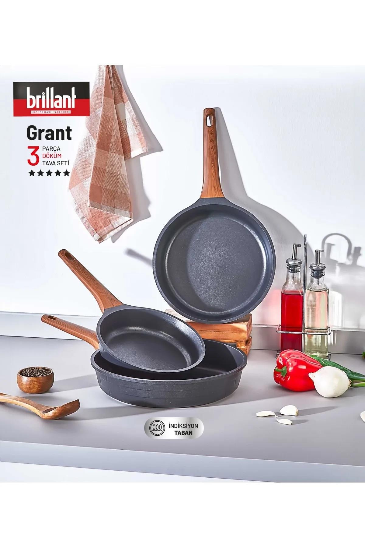 BRİLLANT TAVA SETİ DKM-TV-6353 GRANT 3Prç DÖKÜM  x2