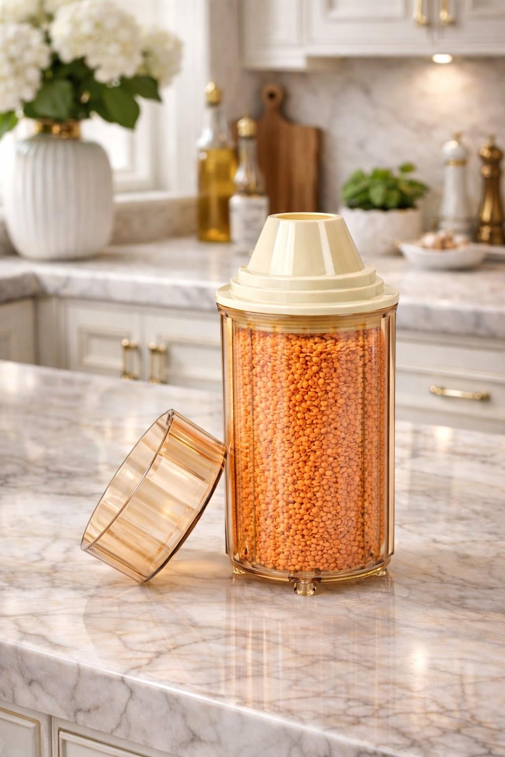 DECOREV  3lü Erzak Saklama  Kabı  BR-6818 1300 ML 