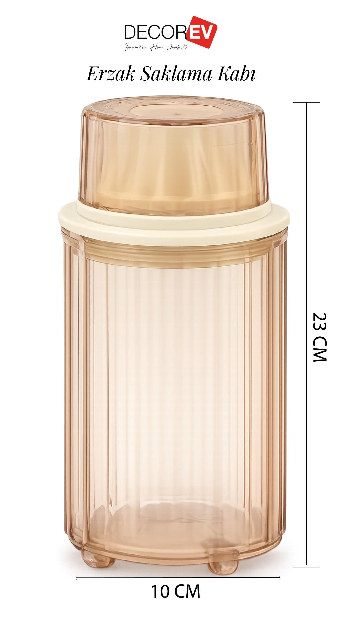 DECOREV  3lü Erzak Saklama  Kabı  BR-6818 1300 ML 