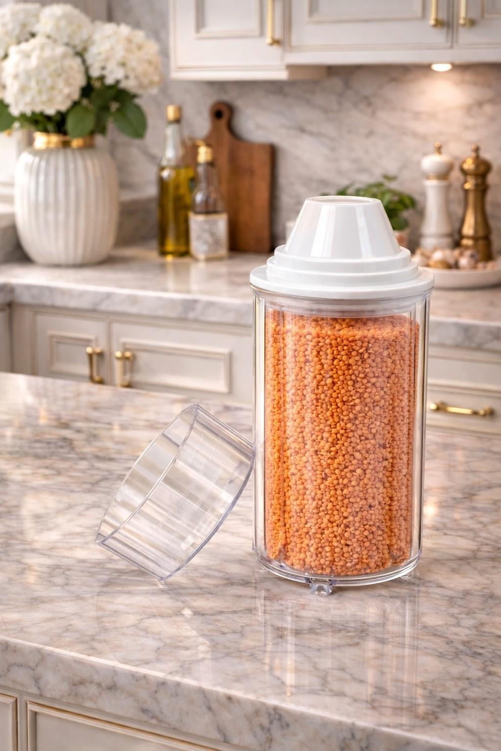 DECOREV  3lü Erzak Saklama  Kabı  BR-6818 1300 ML 