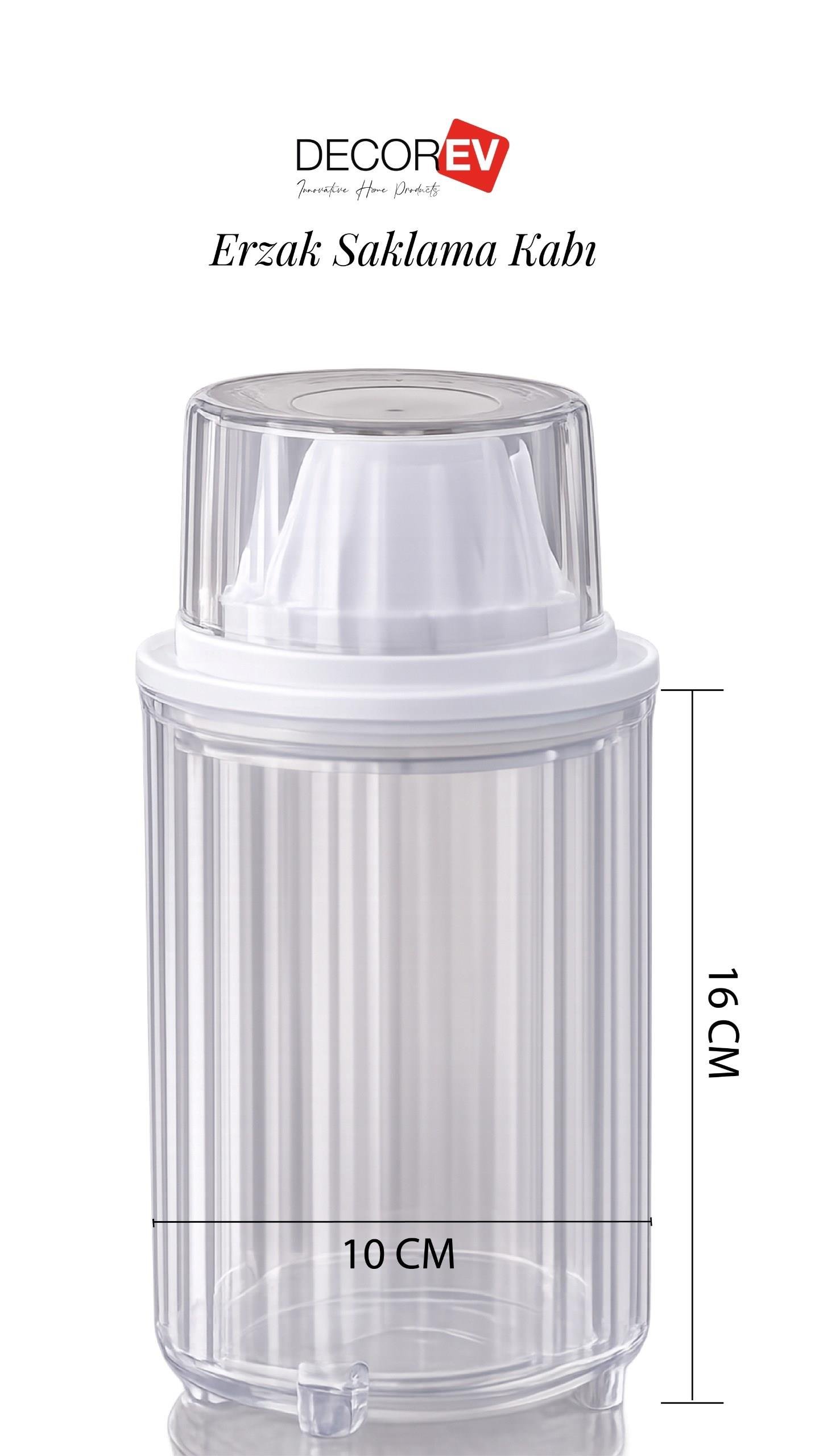 DECOREV  3lü Erzak Saklama  Kabı  BR-6818 1300 ML 