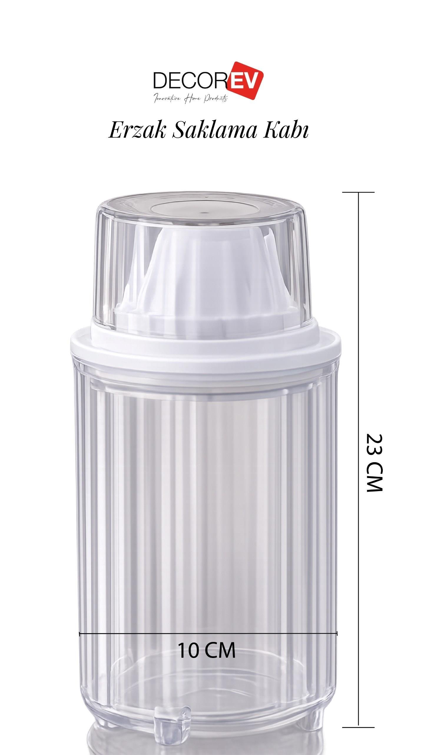 DECOREV  3lü Erzak Saklama  Kabı  BR-6818 1300 ML 