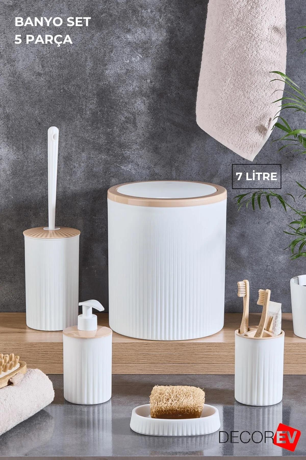DECOREV BANYO SETİ DC-6360 FYD 5Prç BEYAZ xx12