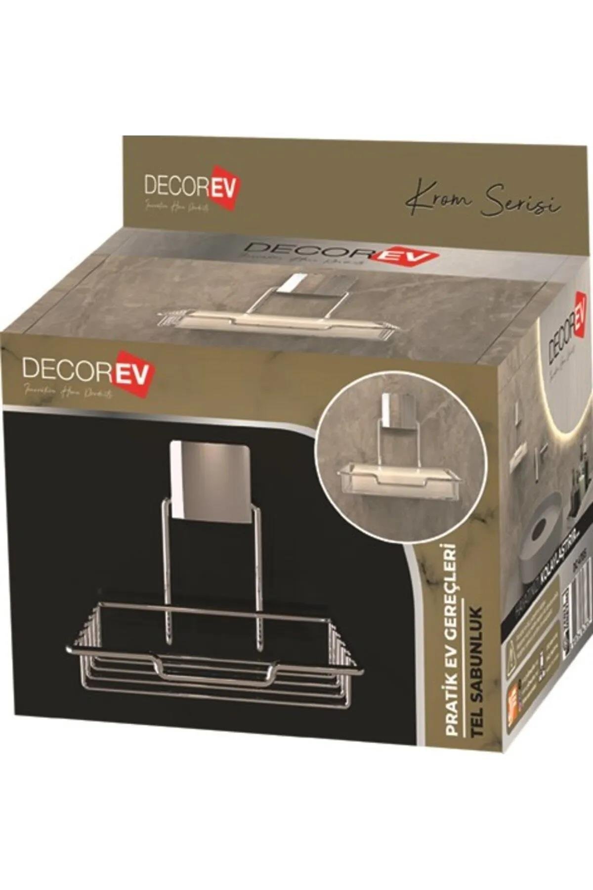 DECOREV SABUNLUK DC-4785 KROM METAL HAZNE 