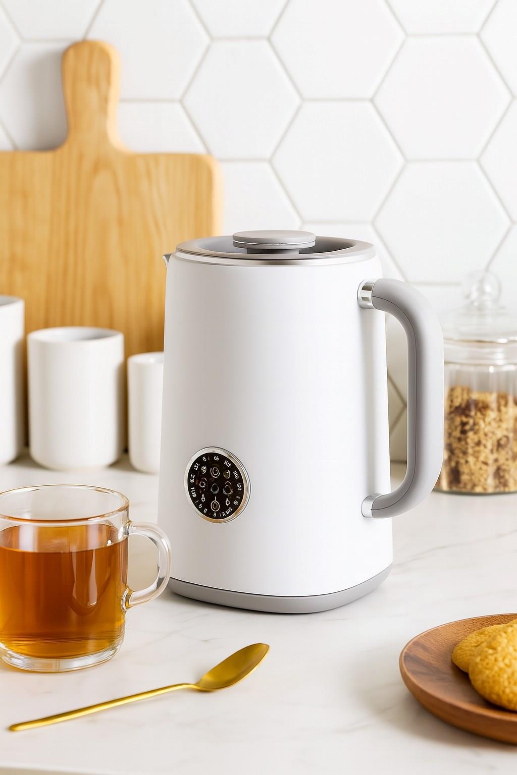 Spectrum Vintage Dijital Kettle Su Isıtıcısı 1.7 Lt 1500W Dokunmatik Ekranlı Çift Katmanlı