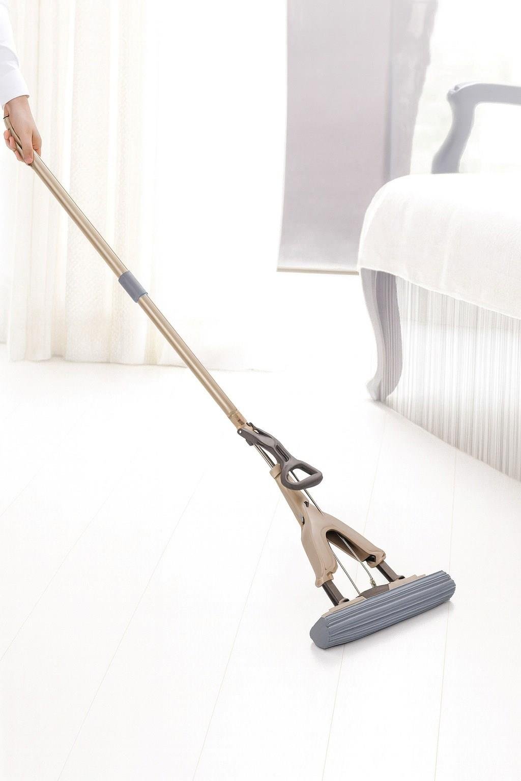 VICHY Katlanır SüngerPaspas Pratik,Hafif ve Dayanıklı Zemin Temizliği  (33 cm geniş başlık)VCH-6678 