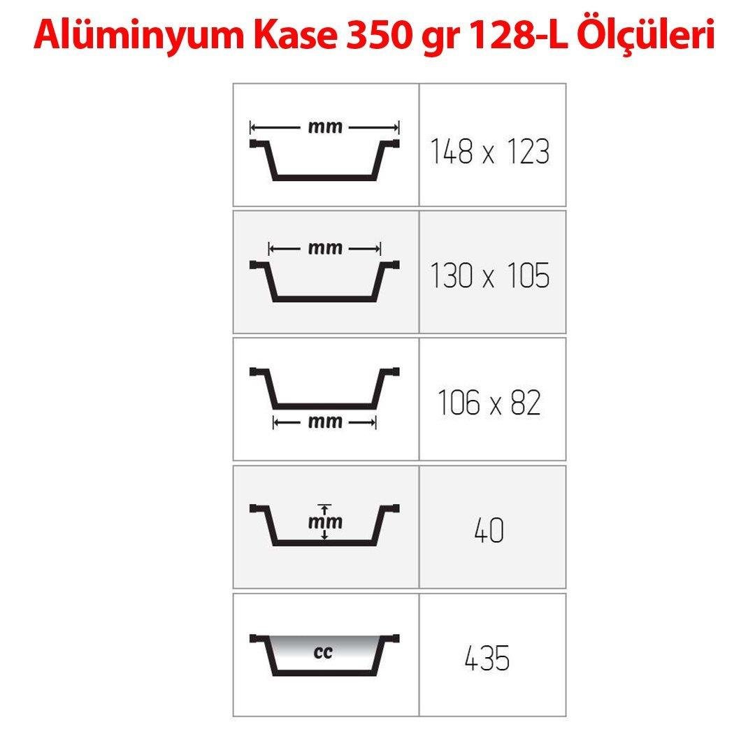 Alüminyum 350 Gr Kap 100 Adetli