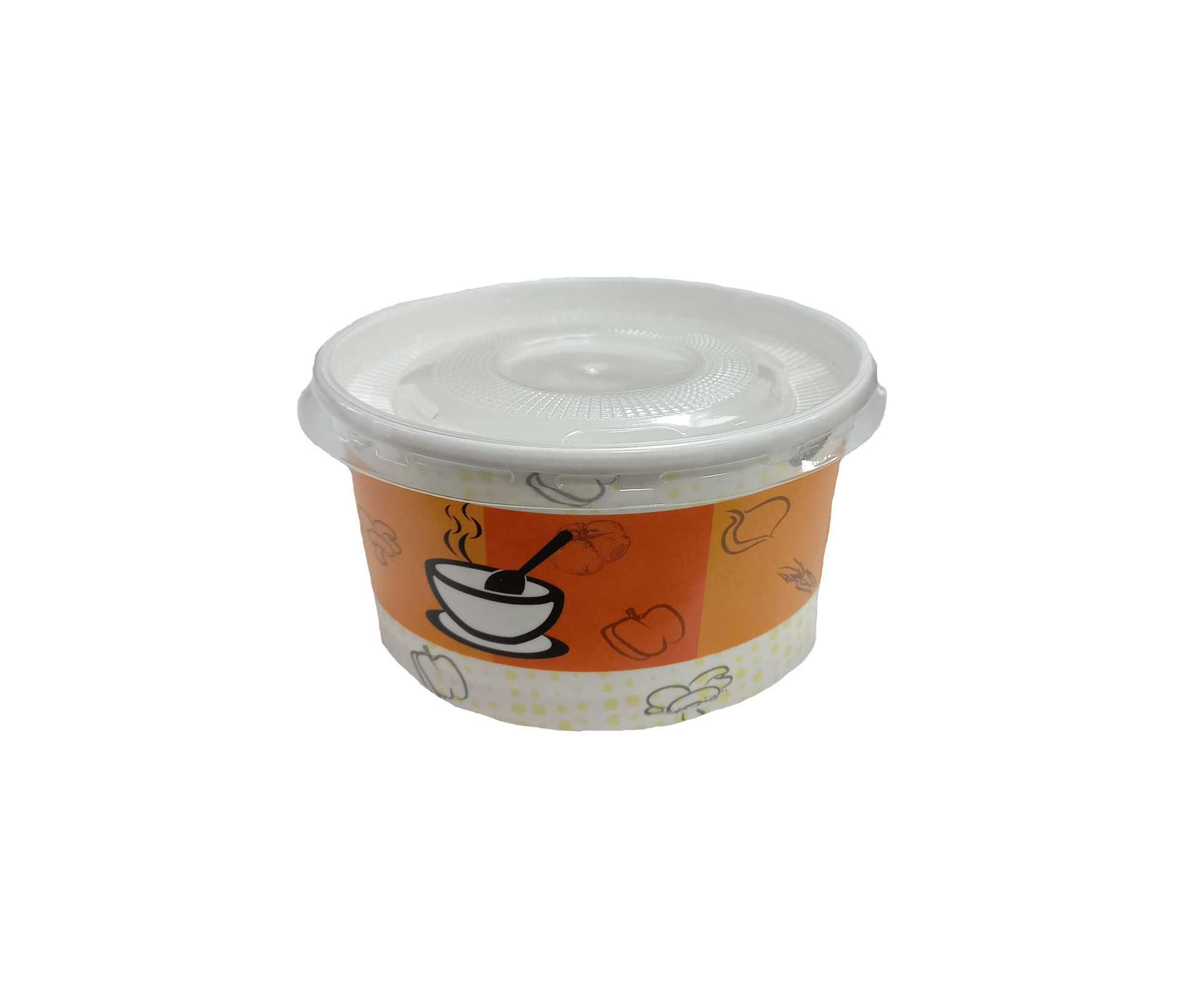 Çorba Kase Karton 14 oz Standart Baskılı 50 Adetli