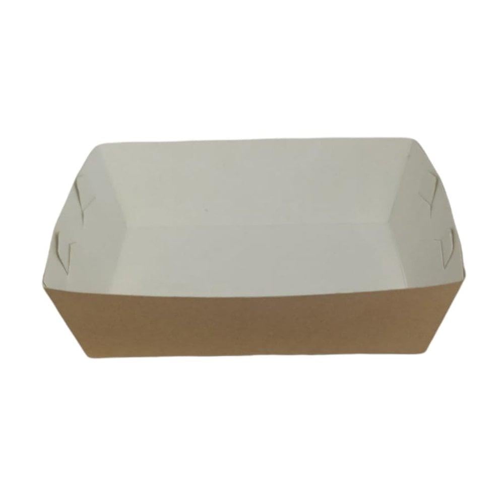 Kutu Kumpir Konik Tabak Kraft Küçük 12x8x4 Cm 100 Adetli