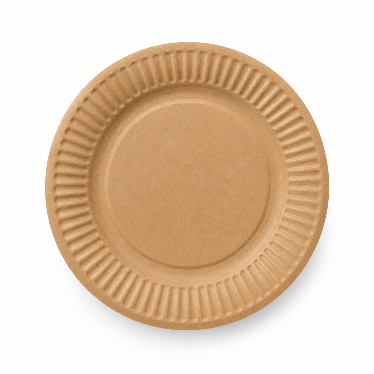 Tabak Karton Çap 18 Cm Kraft 100 Adet