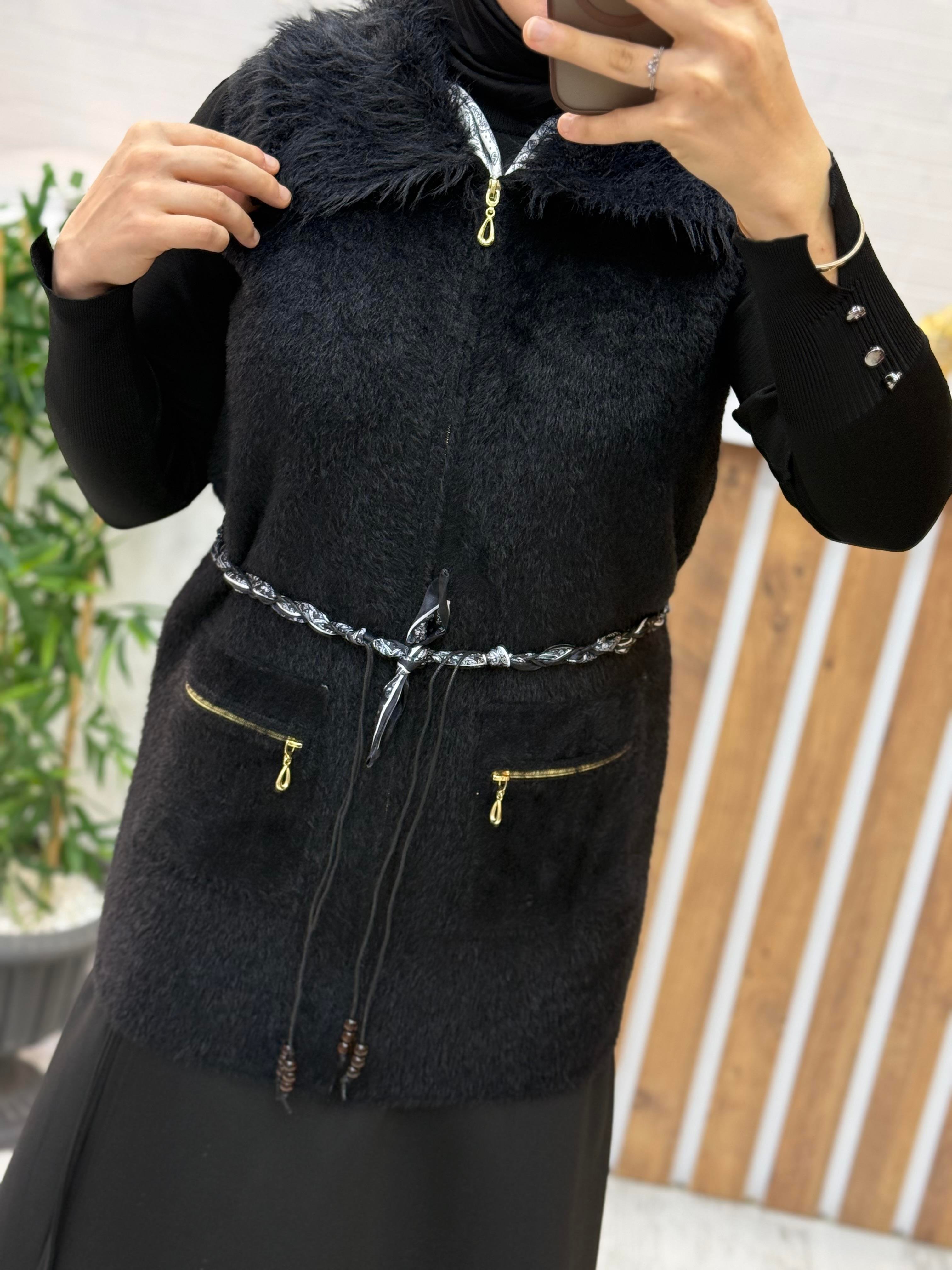 ANGORA YELEK (fularlı)