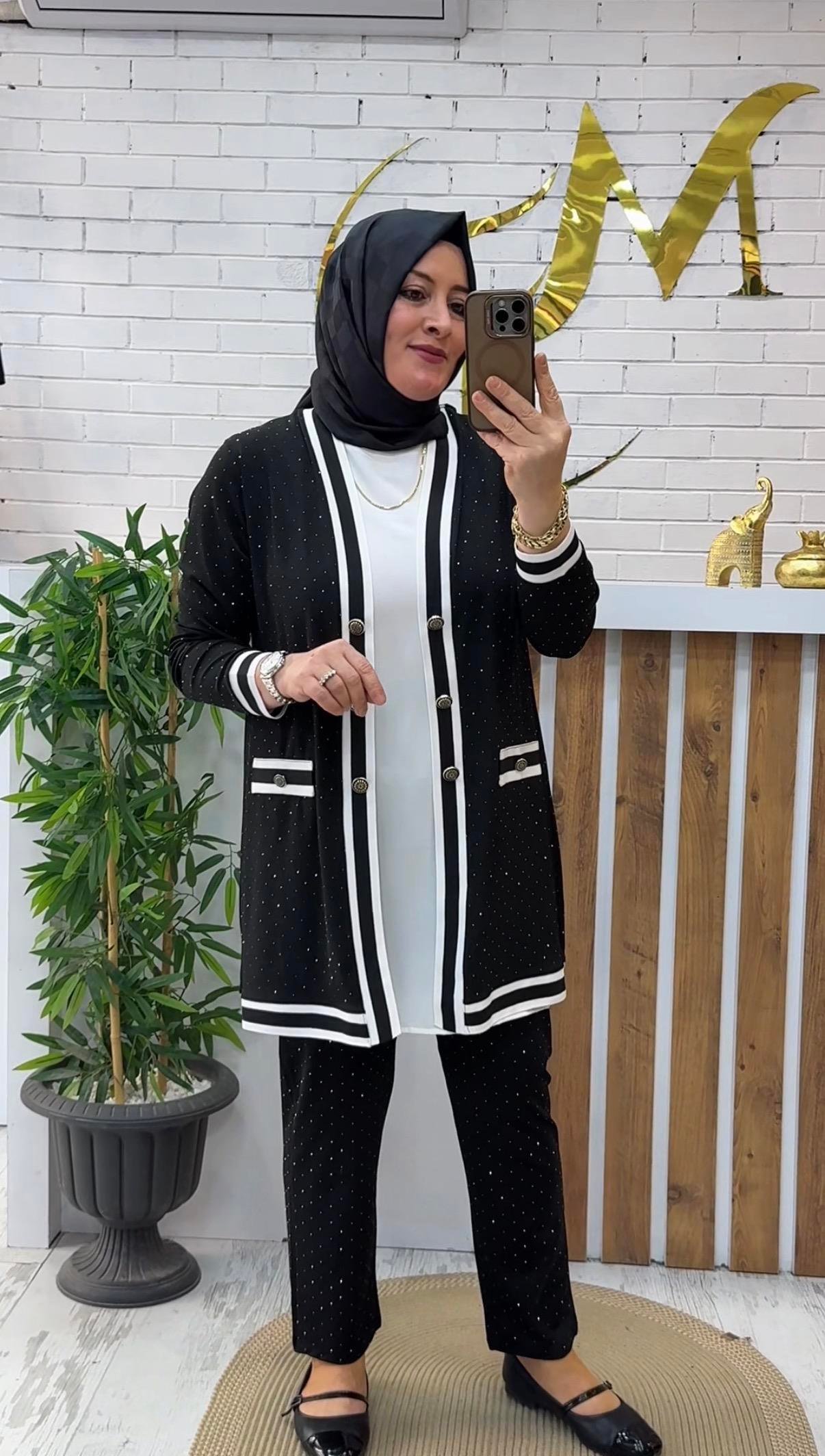 IŞILTILI CEKET PANTOLON İKİLİ TAKIM