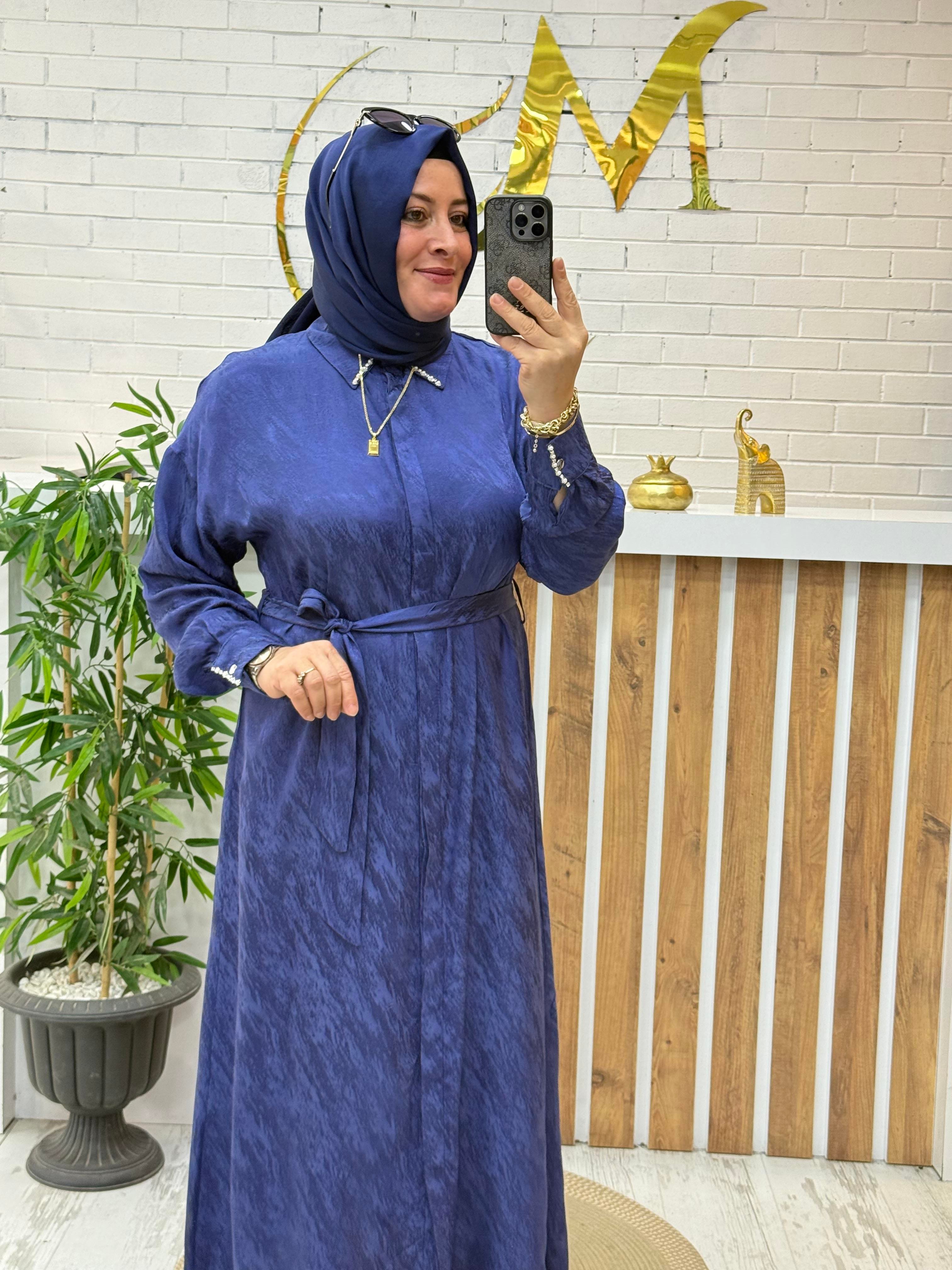 JAKAR SATEN ŞIK ELBİSE
