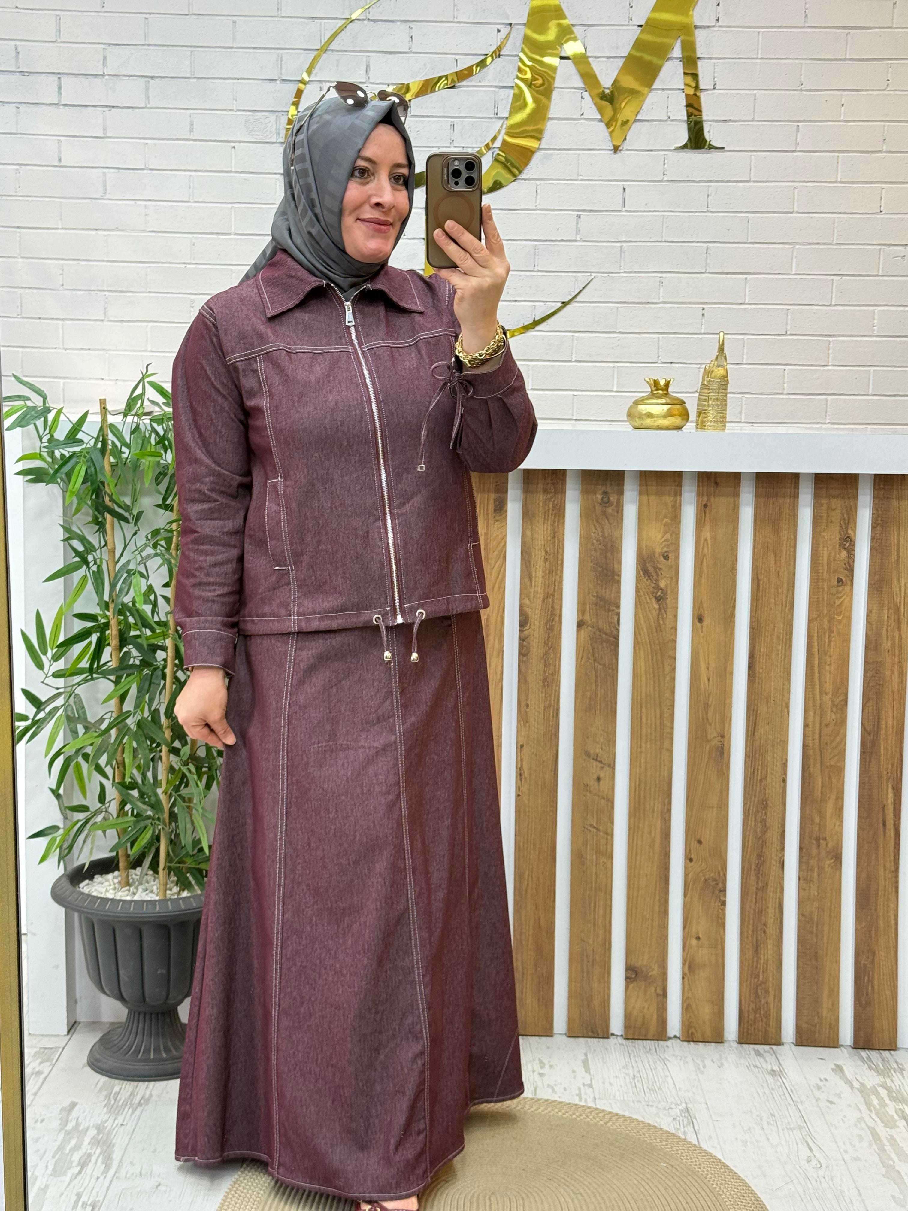 LIKRALI ETEKLİ KOT TAKIM 