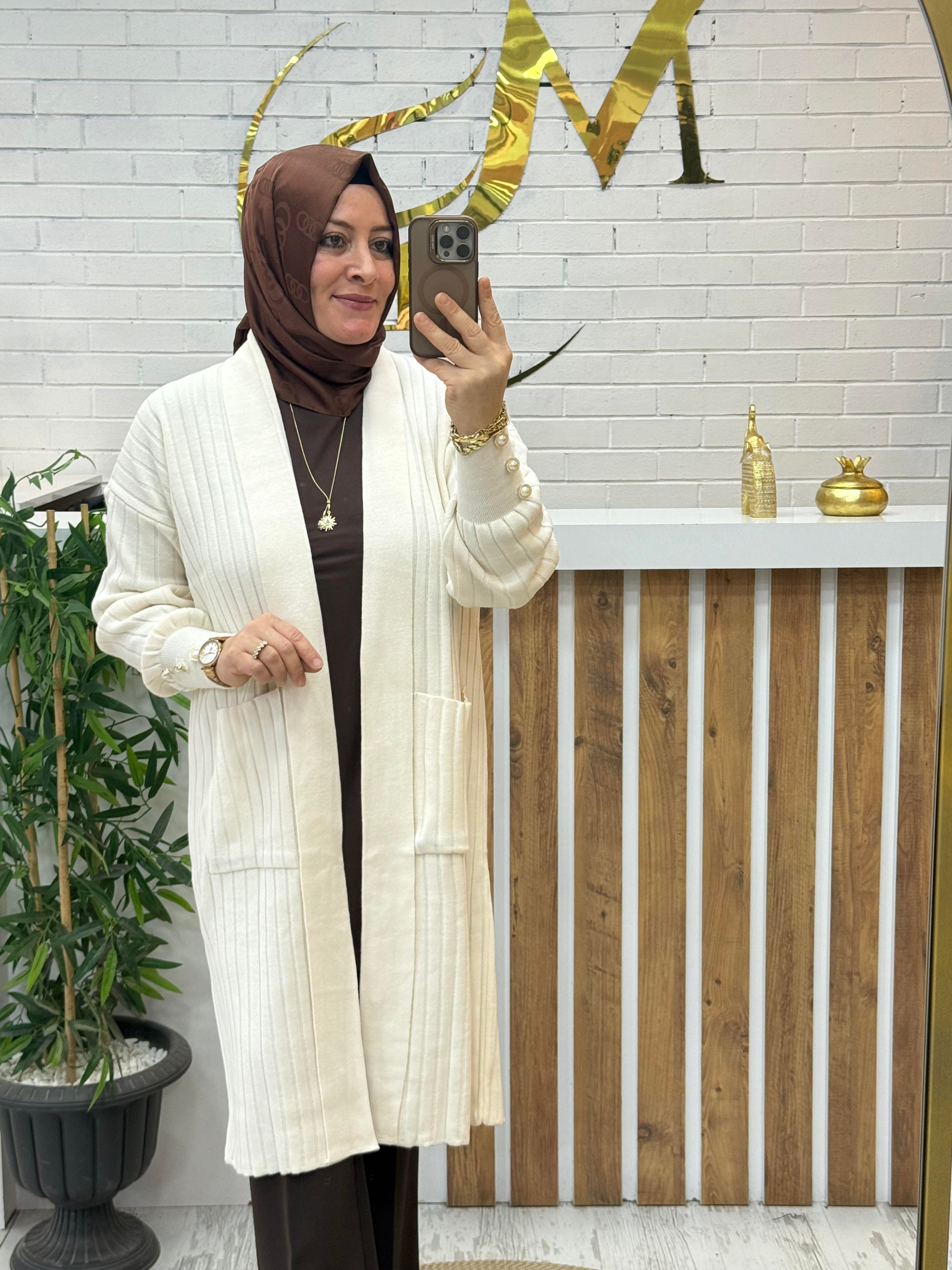 ÖNDEN CEPLİ FİTİLLİ TRİKO HIRKA