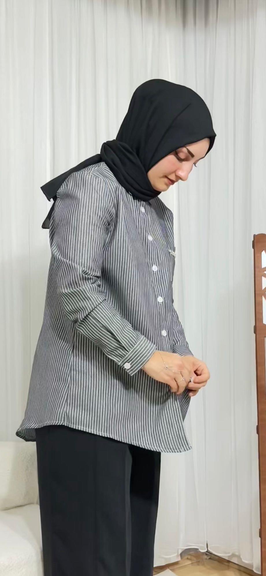 PAMUKLU HAFİF KETEN GÖMLEK