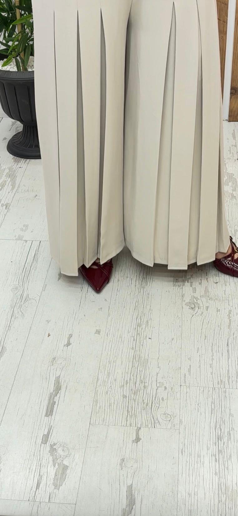 PİLELİ ETEK PANTOLON