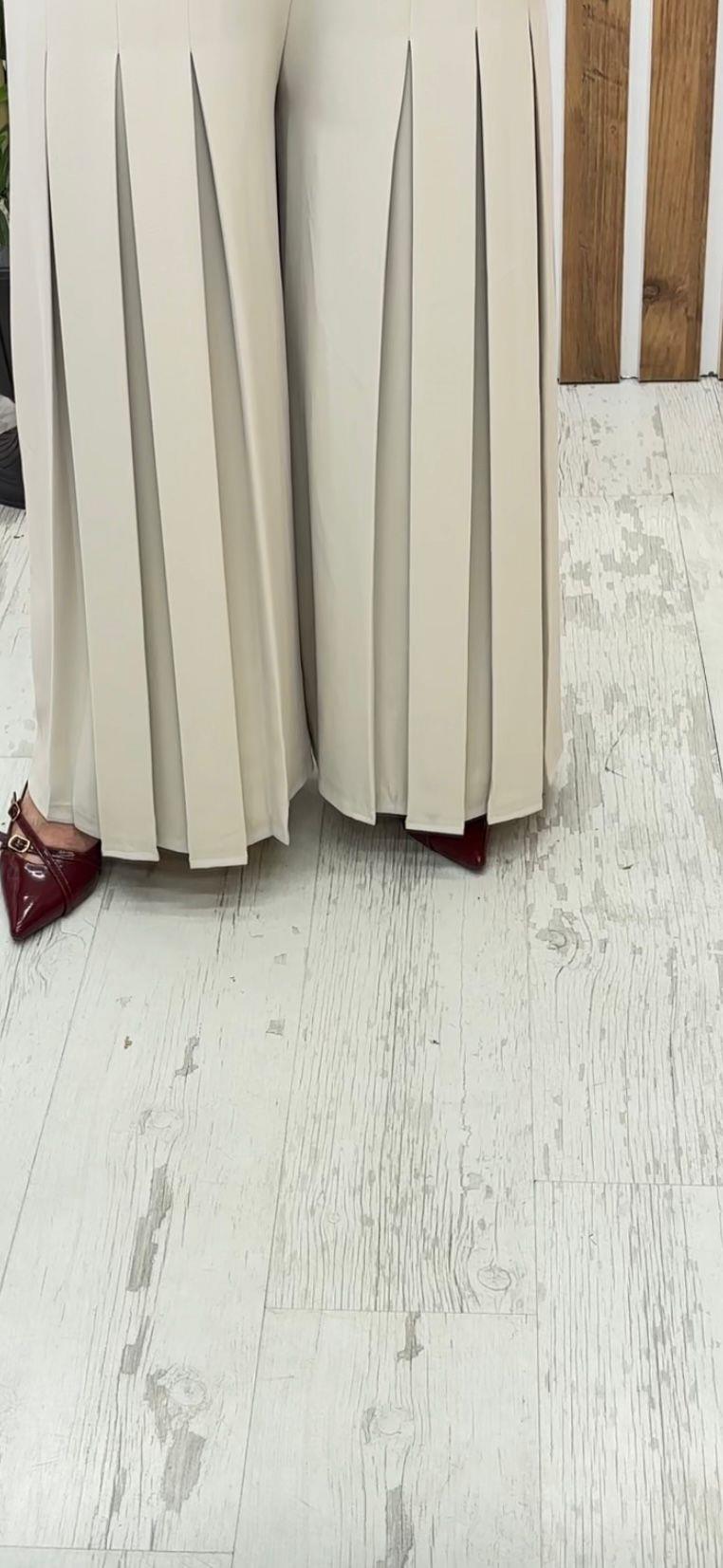 PİLELİ ETEK PANTOLON