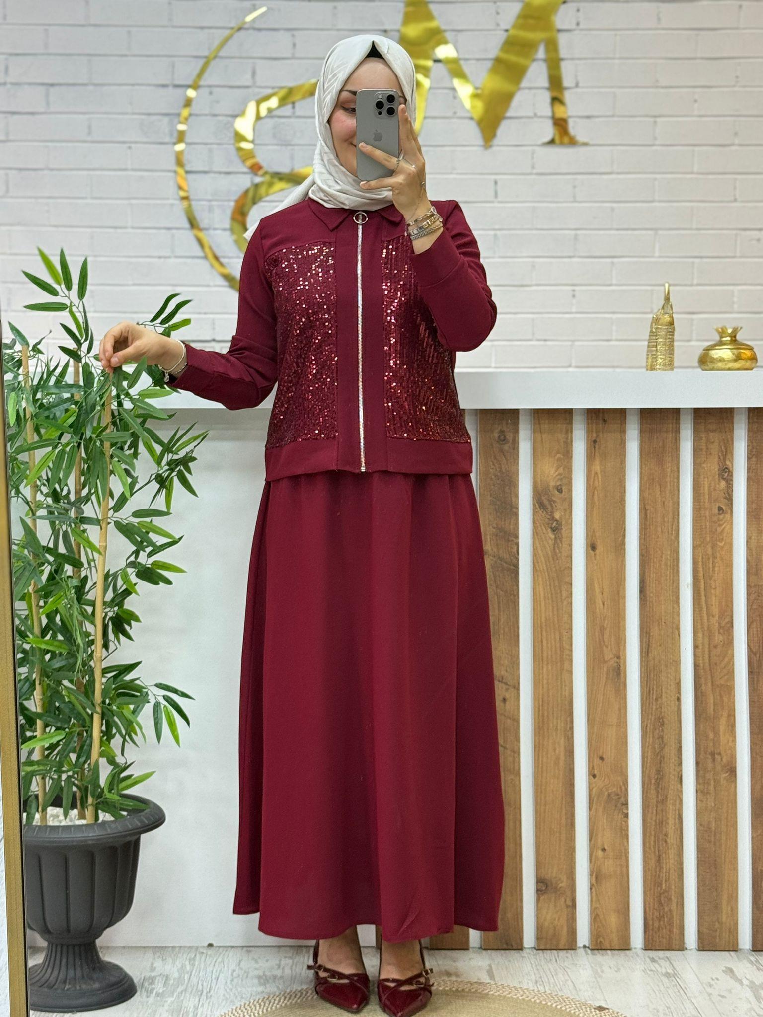 PUL PAYET İŞLİ ETEKLİ TAKIM