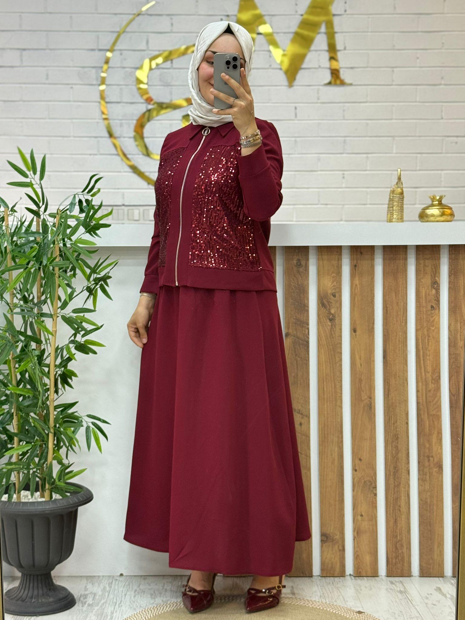 PUL PAYET İŞLİ ETEKLİ TAKIM