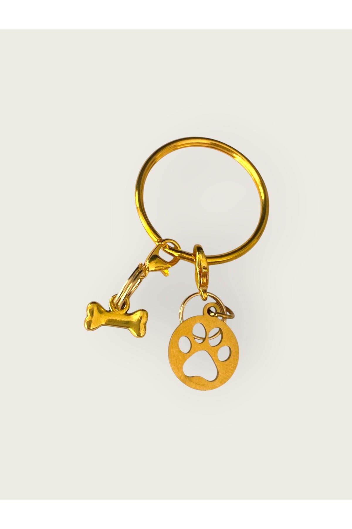 KEDİ & KÖPEK TASMA CHARM /AKSESUARI GOLD PATİ