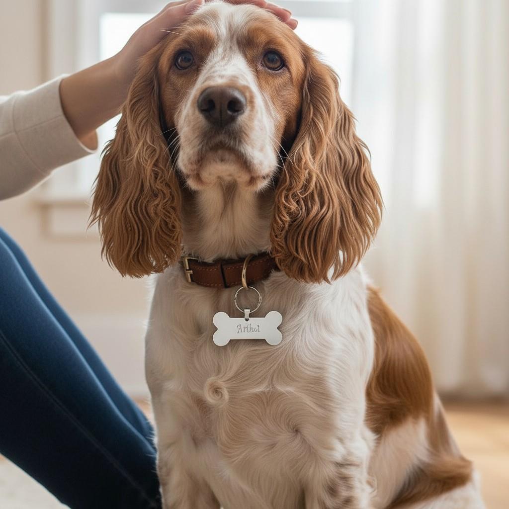 Premium Çelik Kemik Köpek Künyesi Kişiye Özel İsimlik Kemik