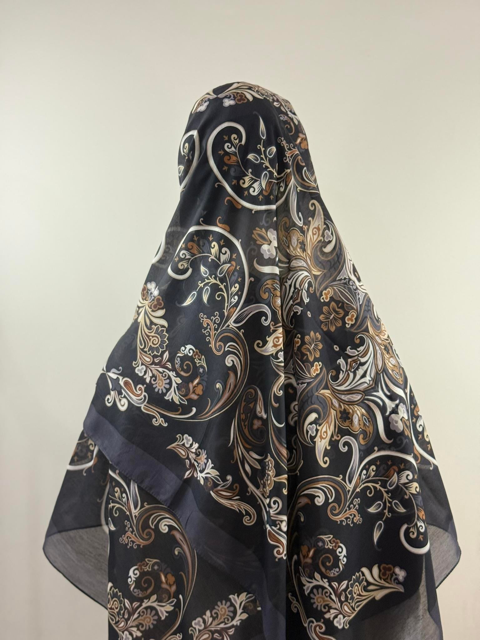 Levidor | Etnik Desenli Şal - Siyah Gold