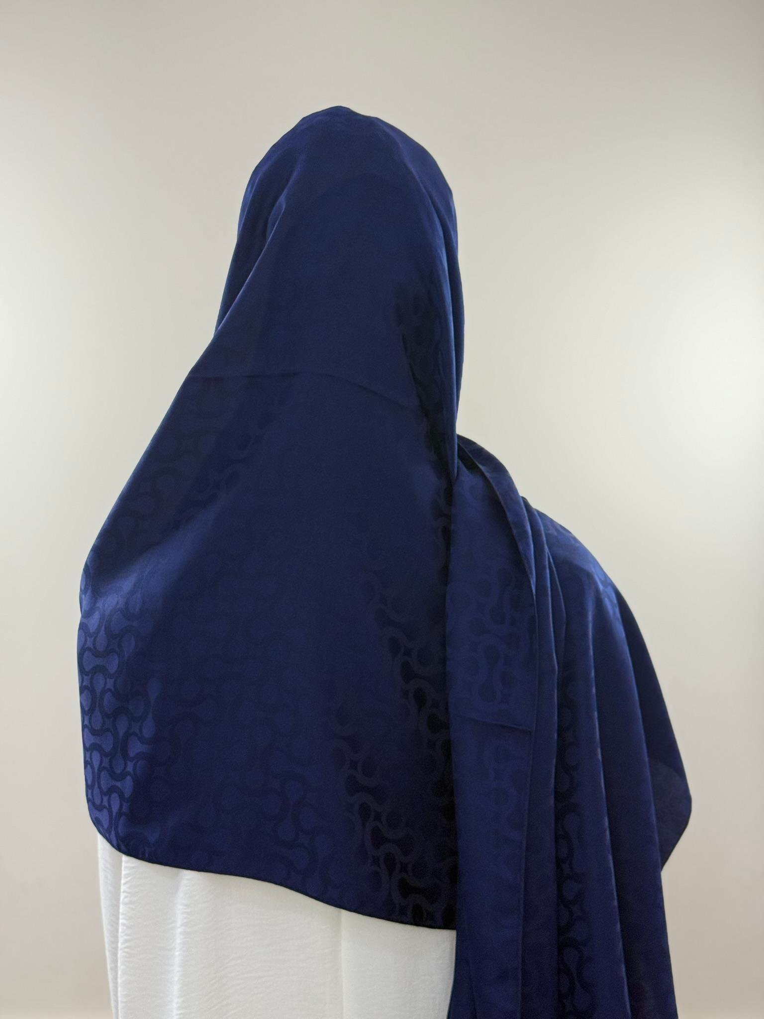 Levidor | Koyu Lacivert S Desen Blue Jakar Şal