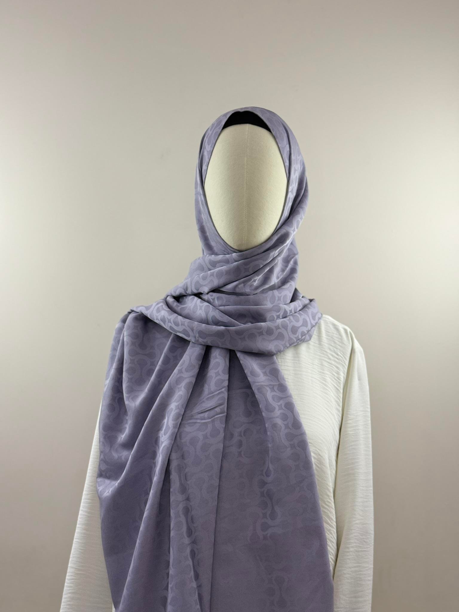 Levidor | Lavanta S Desen Blue Jakar Şal