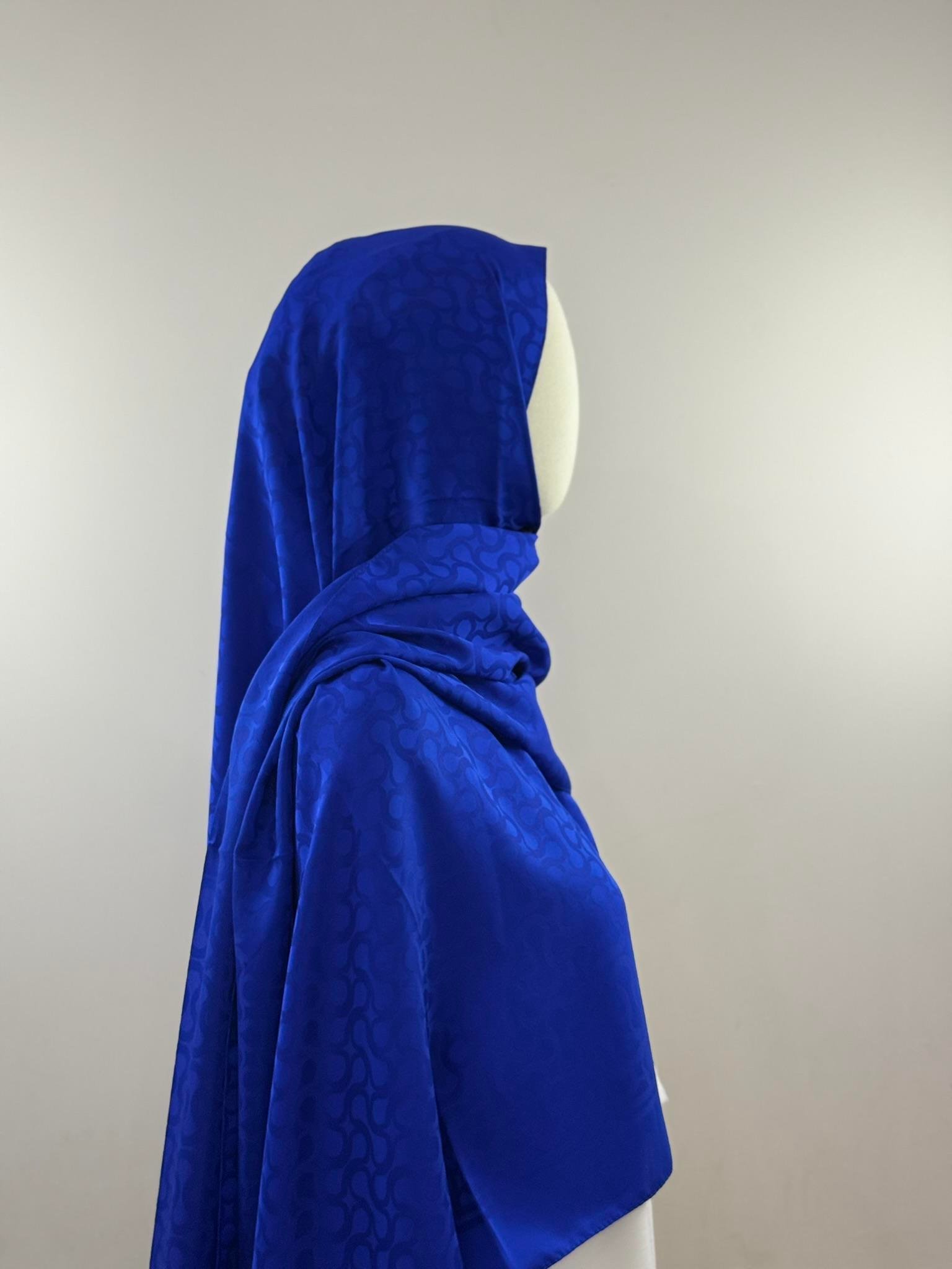 Levidor | Saks Mavi S Desen Blue Jakar Şal
