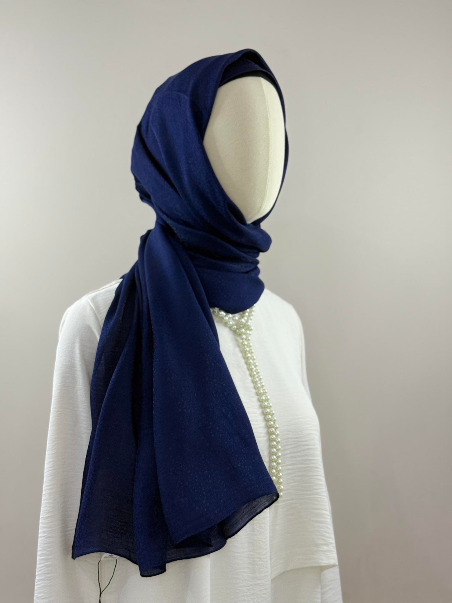 Silk Home | Lacivert Pırıltı Şal