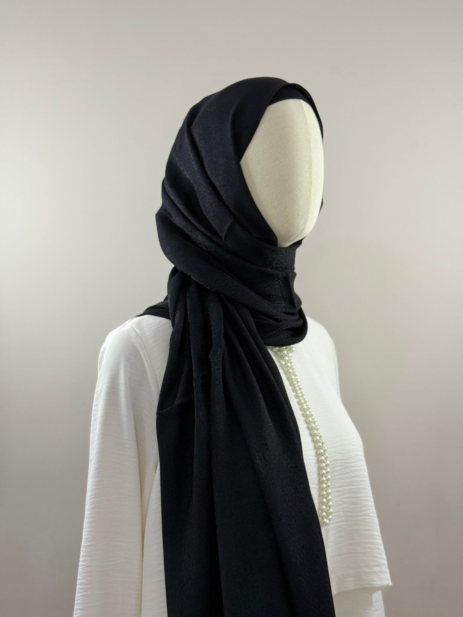 Silk Home | Siyah Pırıltı Şal