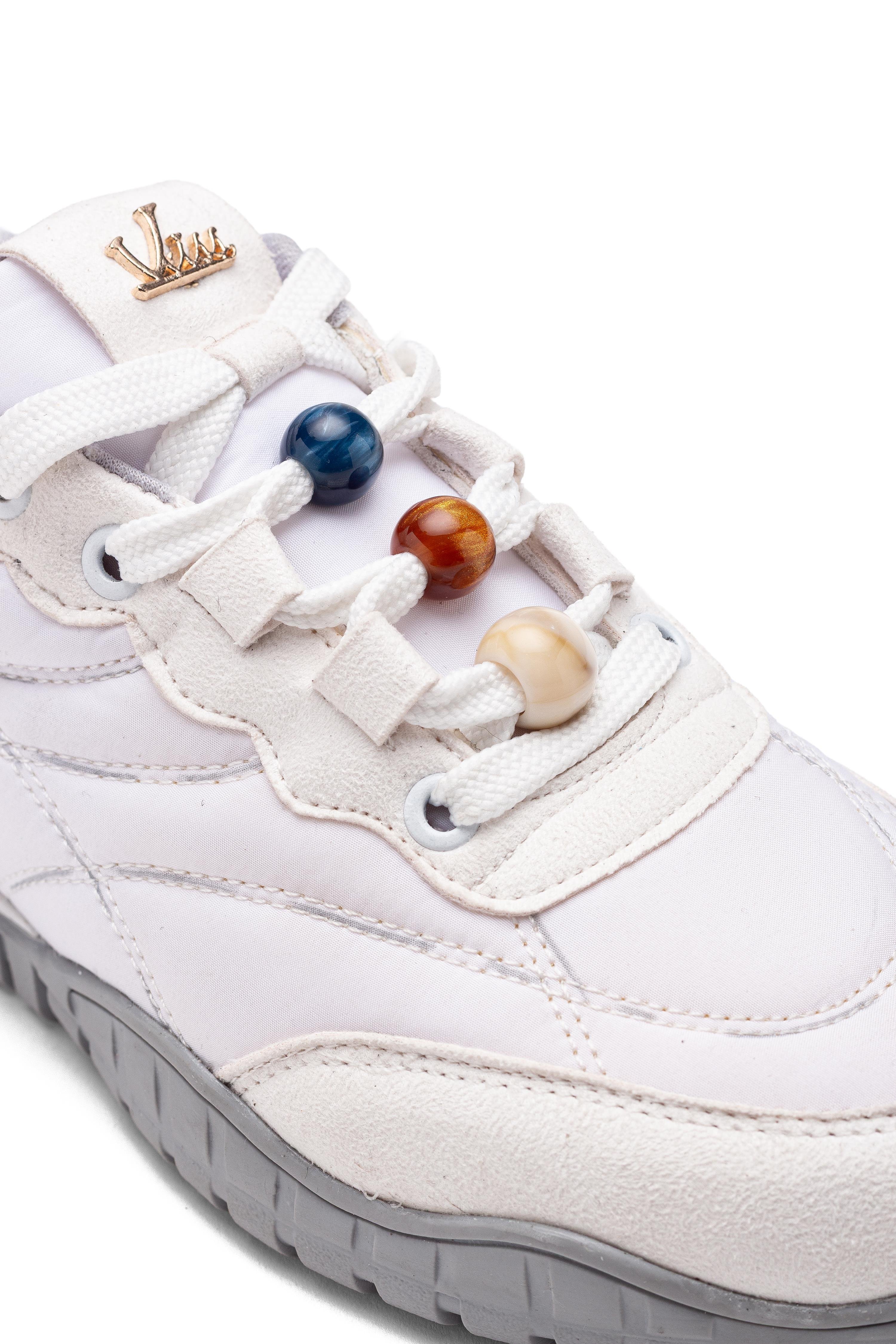 Kadın Bağcıklı Termo Taban Sneaker Yürüyüş Ayakkabısı