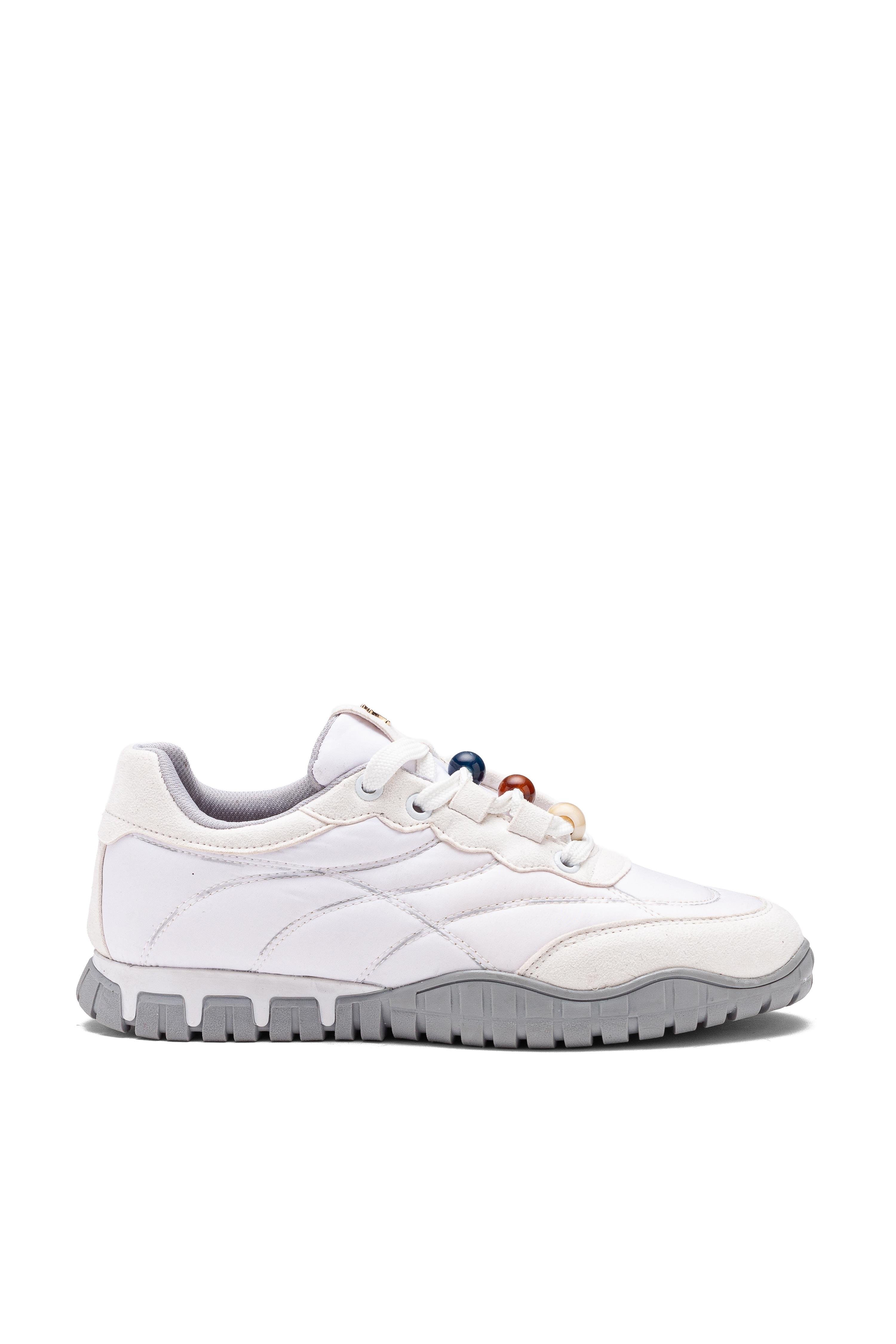 Kadın Bağcıklı Termo Taban Sneaker Yürüyüş Ayakkabısı