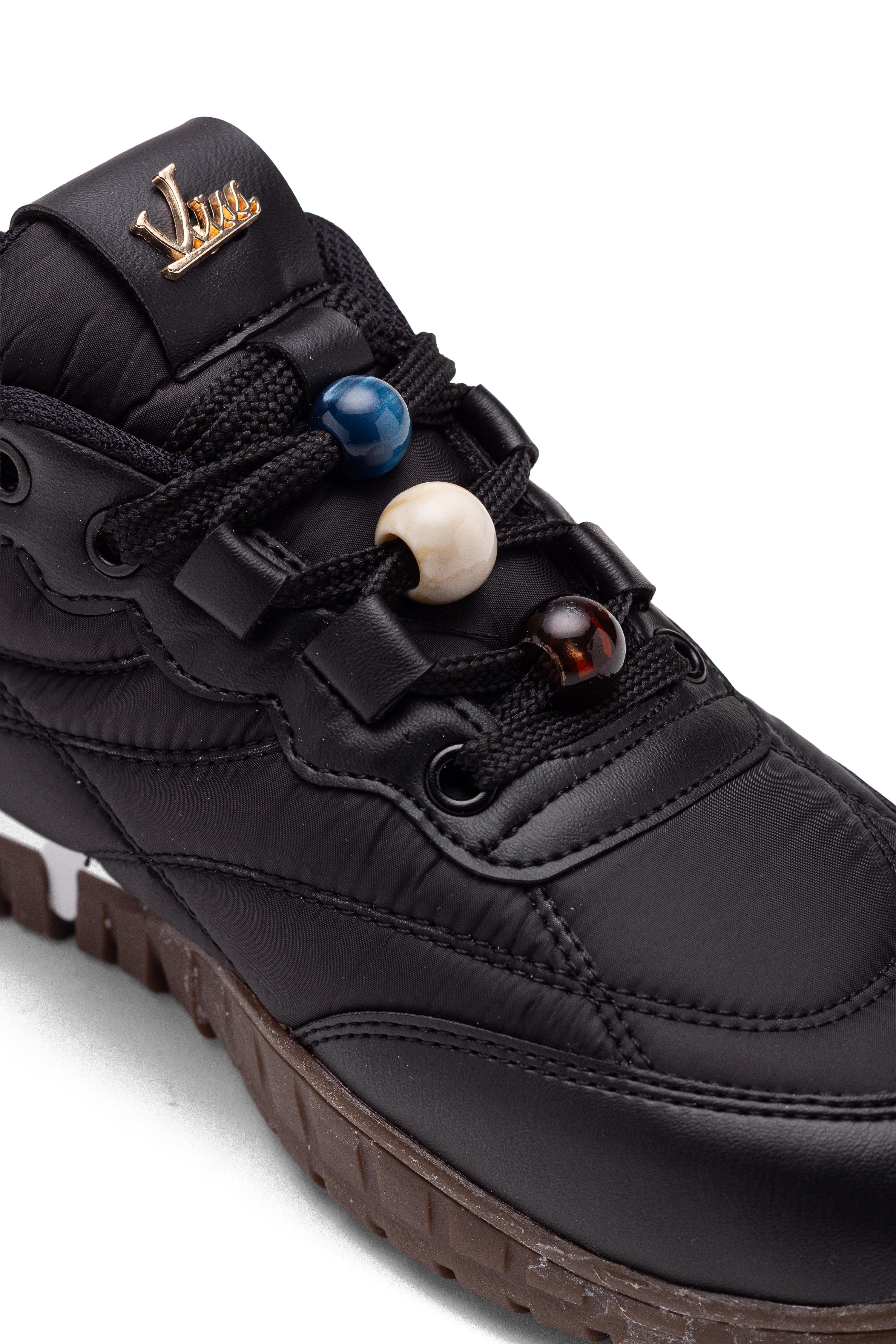 Kadın Bağcıklı Termo Taban Sneaker Yürüyüş Ayakkabısı