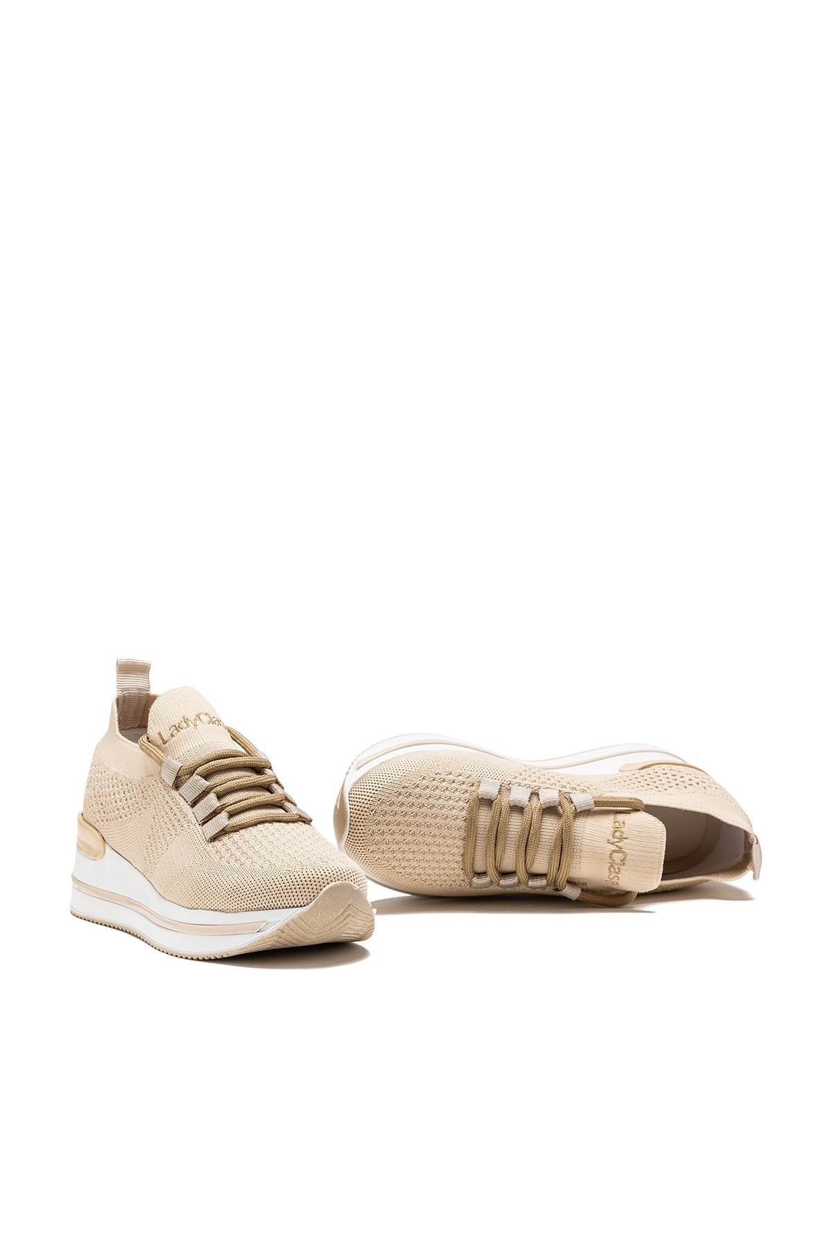 Kadın Ortopedik Taban Yazlık Triko Sneaker Hafif ve Rahat Günlük Spor Ayakkabı