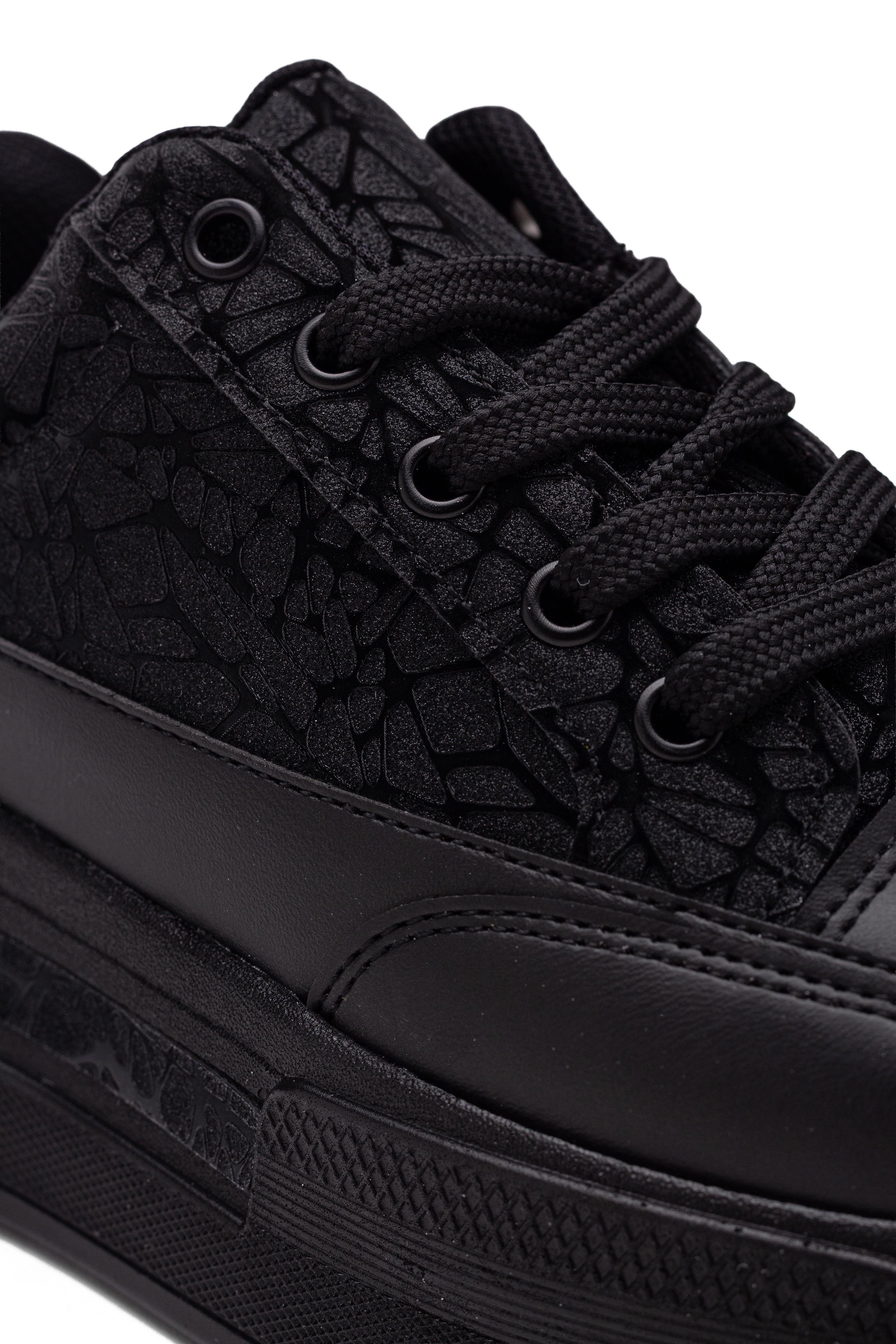 Kadın Taş Detaylı Yüksek Taban Günlük Ayakkabı Sneaker