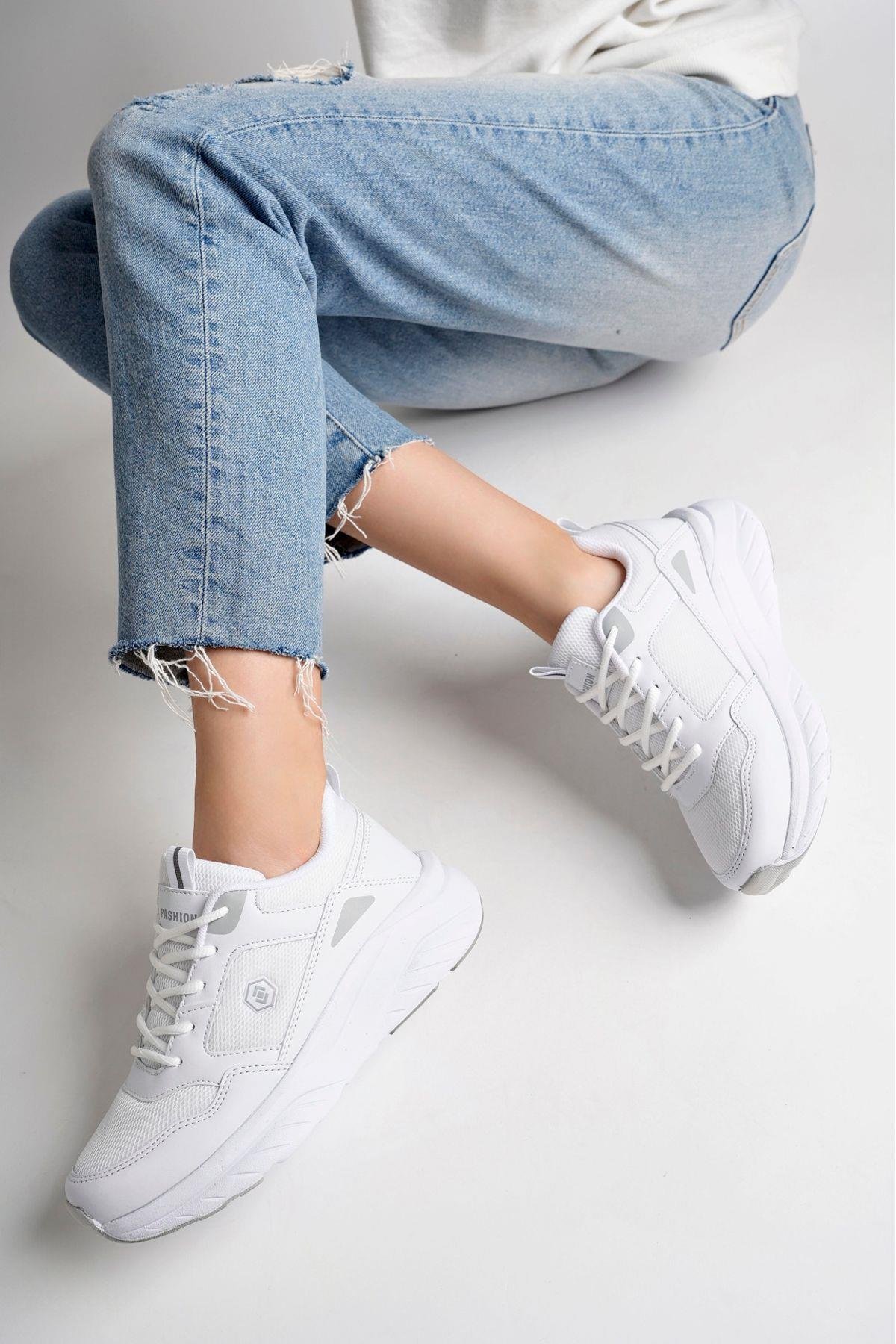 Ortopedik Kaymaz Kırılmaz Taban Konforlu Ortopedik Sneakers Yürüyüş Spor Ayakkabı