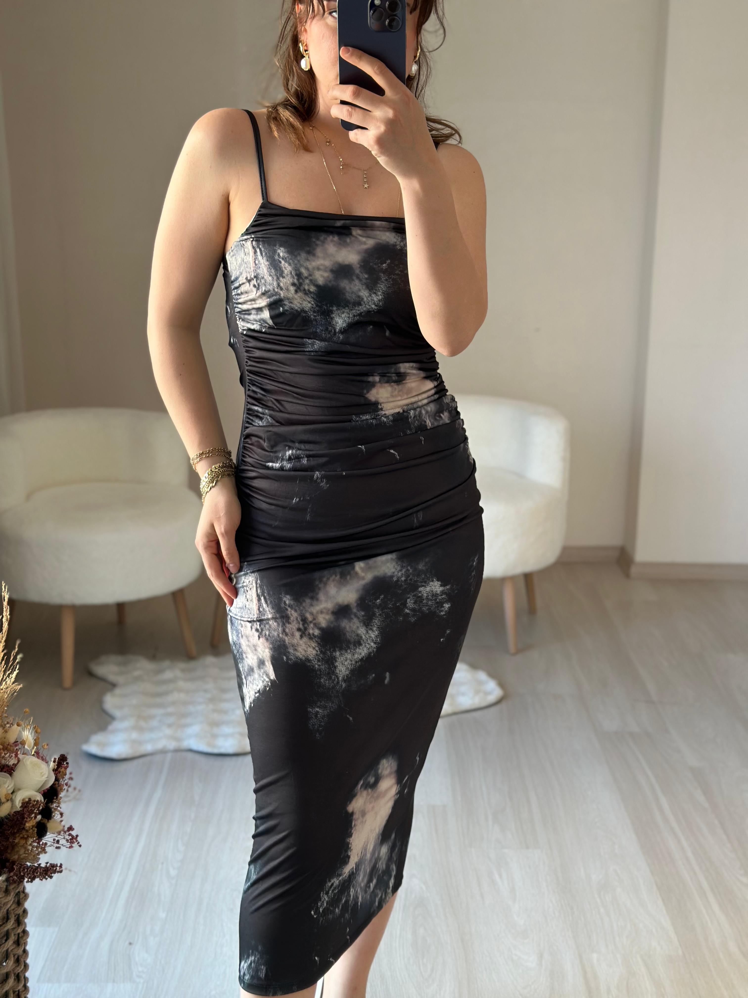 BATİK ASKILI ELBİSE