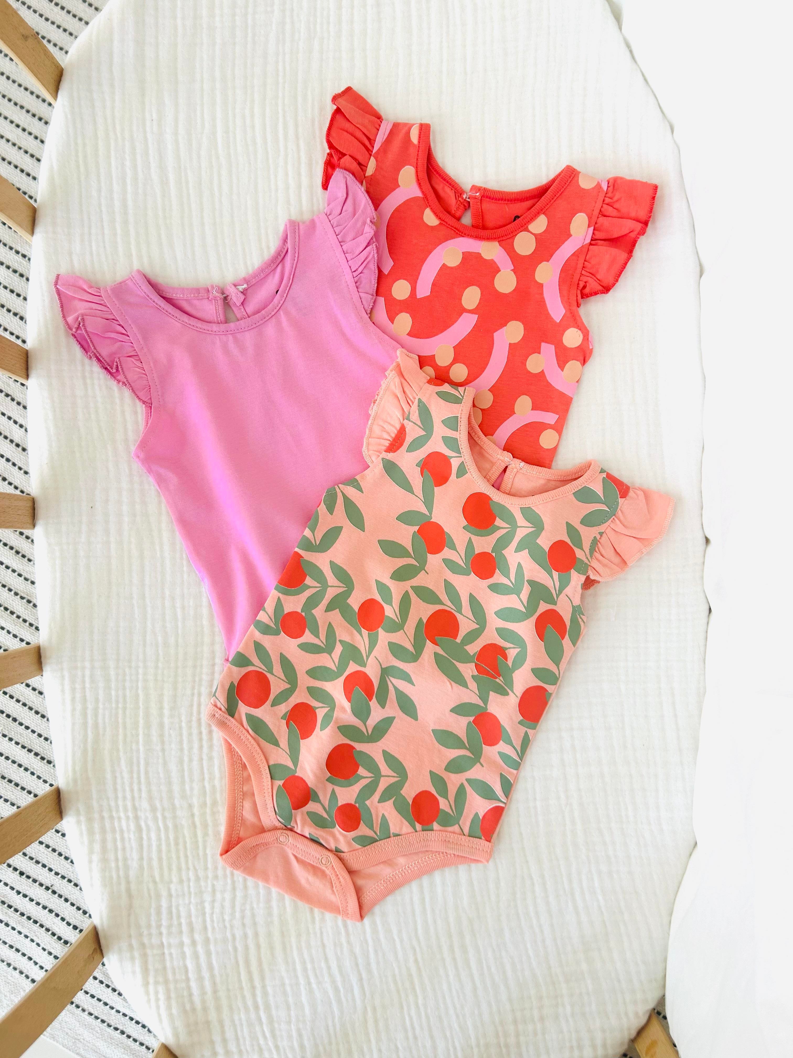 3'lü Kolları Fırfırlı Body Set