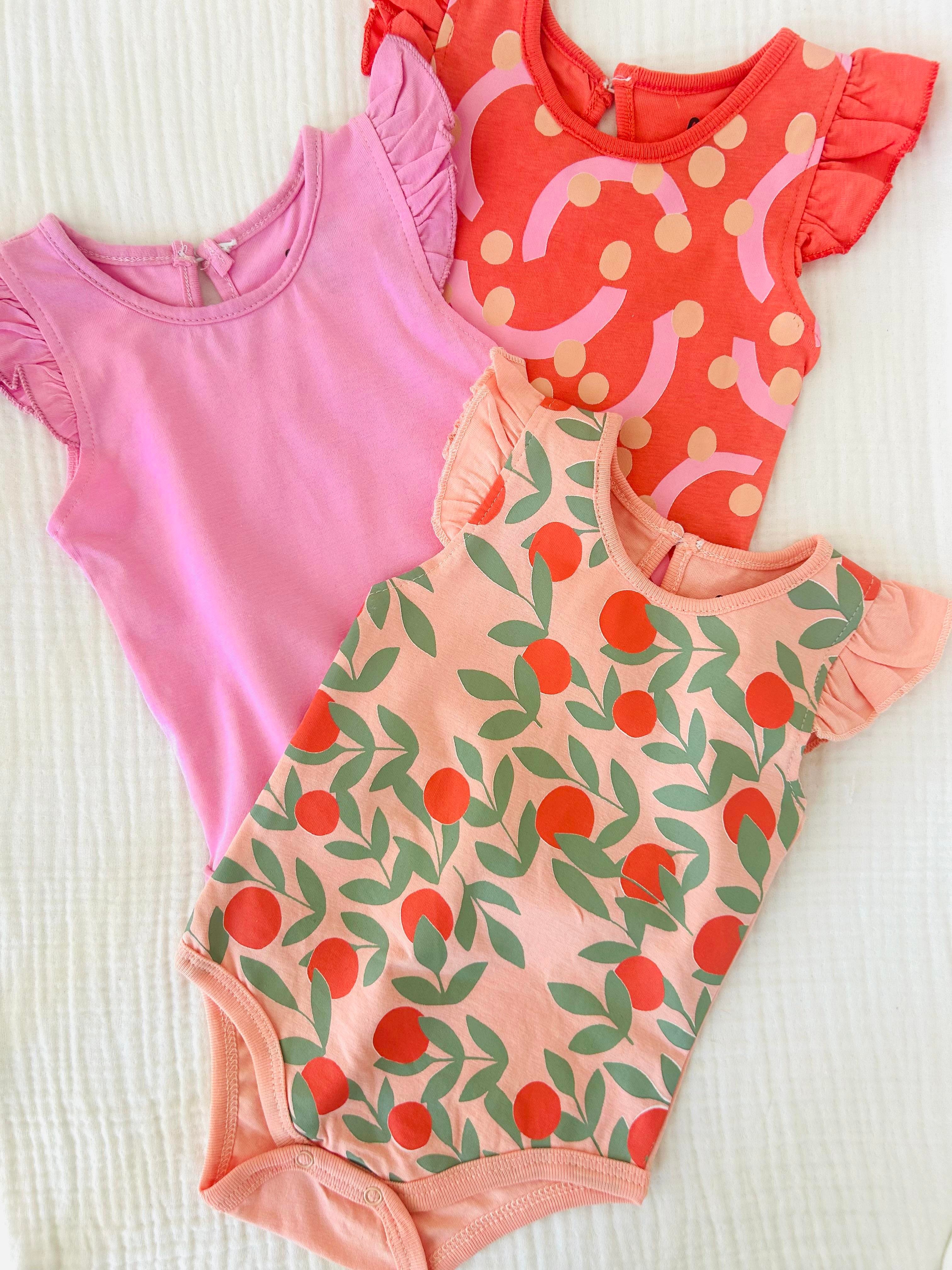 3'lü Kolları Fırfırlı Body Set