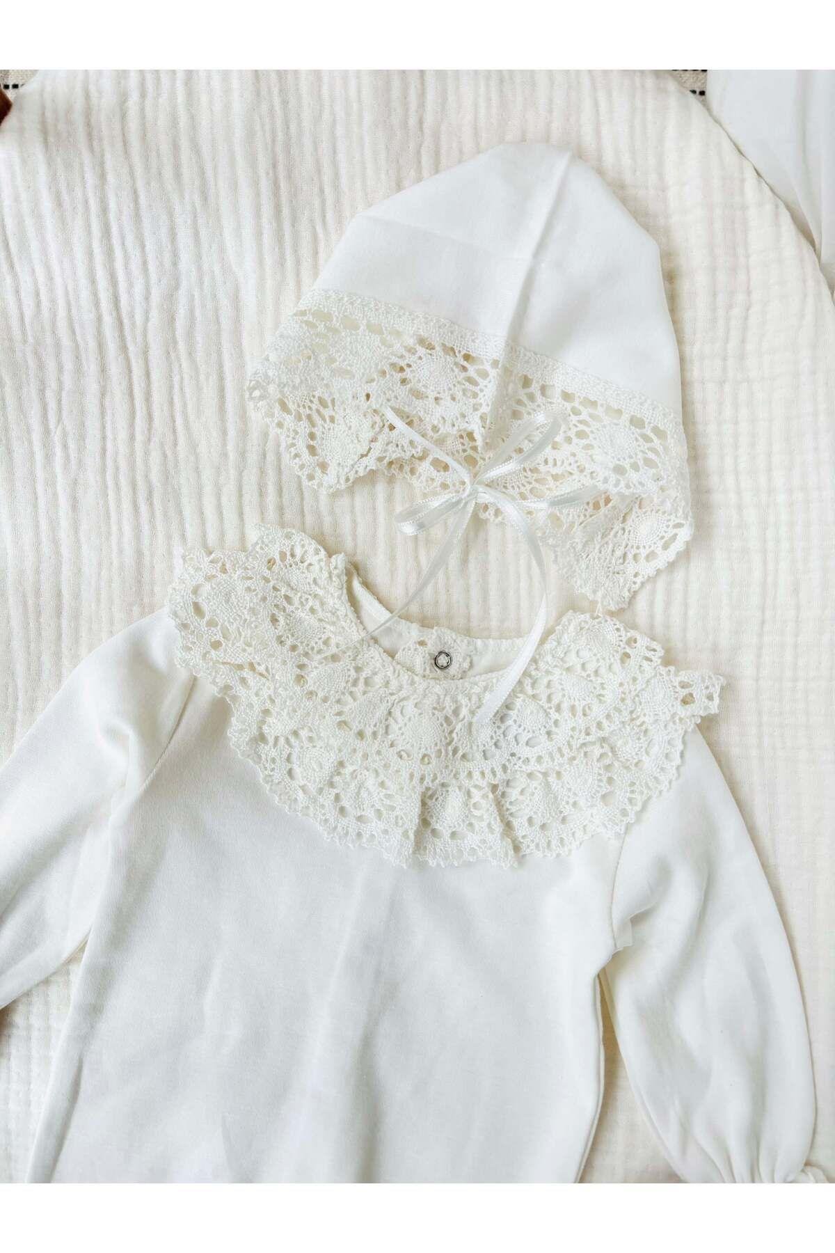 Aleo Dantelli Yenidoğan Tulum