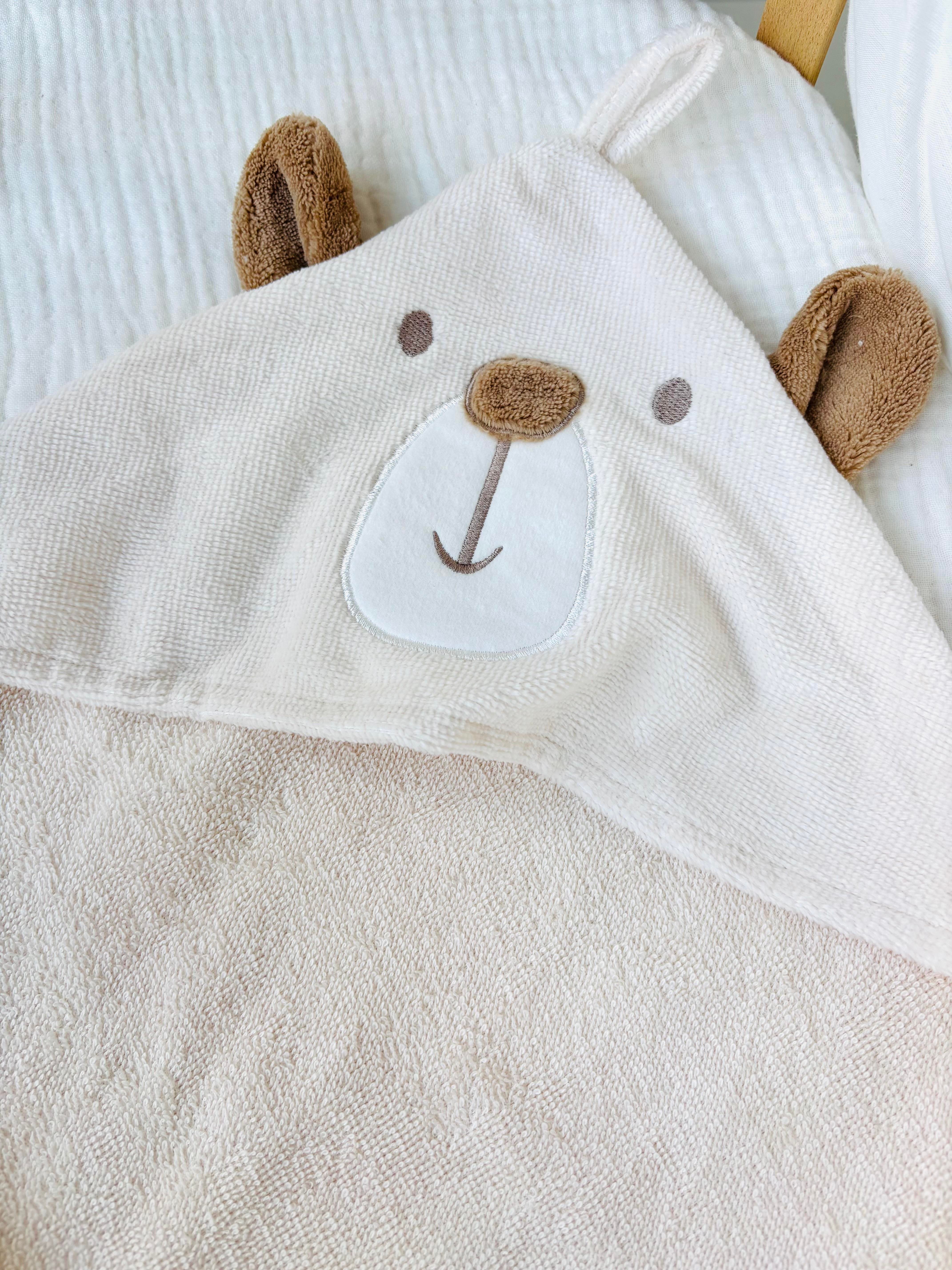 Bear Krem Bornoz Takım